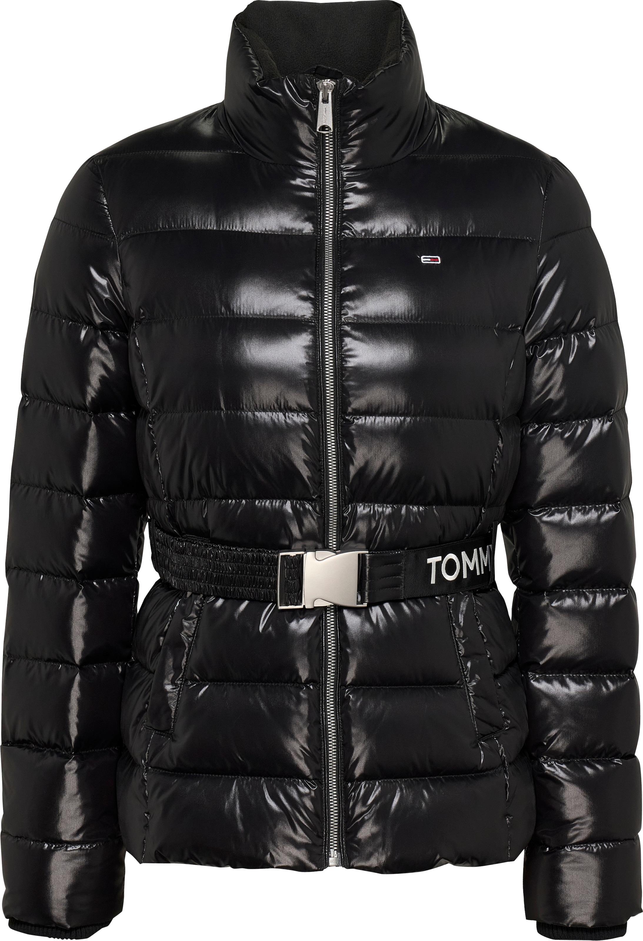 Tommy Jeans Steppjacke »TJW BRANDED BELT DOWN JACKET«, in glänzender Optik