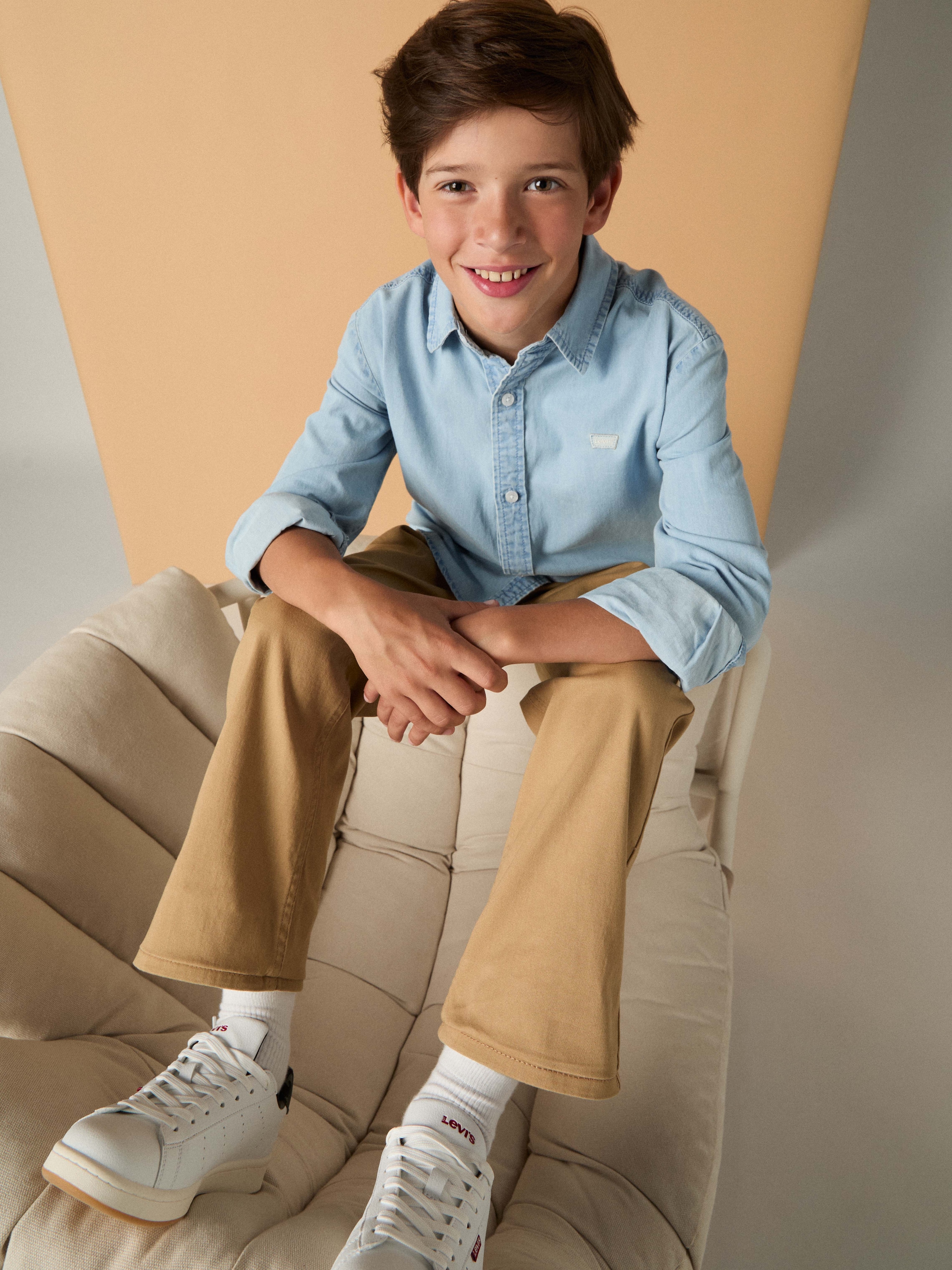 Levi's® Kids Jeanshemd »LVB BATTERY HOUSEMARK SHIRT« mit Logo Stickerei