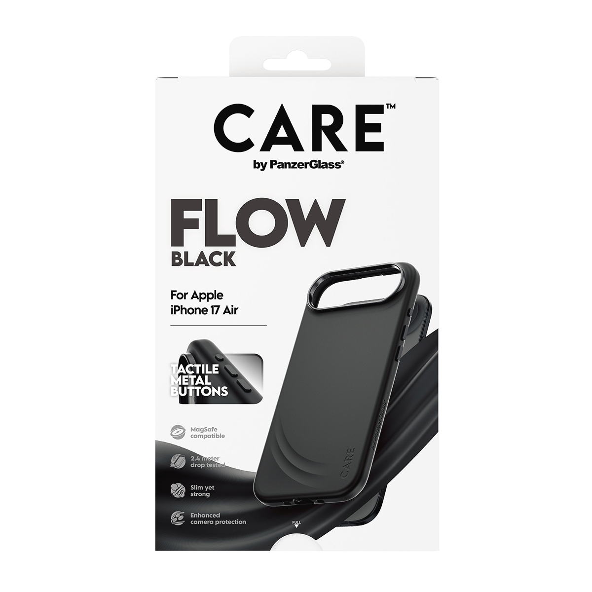CARE by PanzerGlass Handyhülle »Flow MagSafe Case für Apple iPhone Air« Apple iPhone Air Backcover, Schutzhülle, Handyschutzhülle, Case, Schutzcase, stoßfest