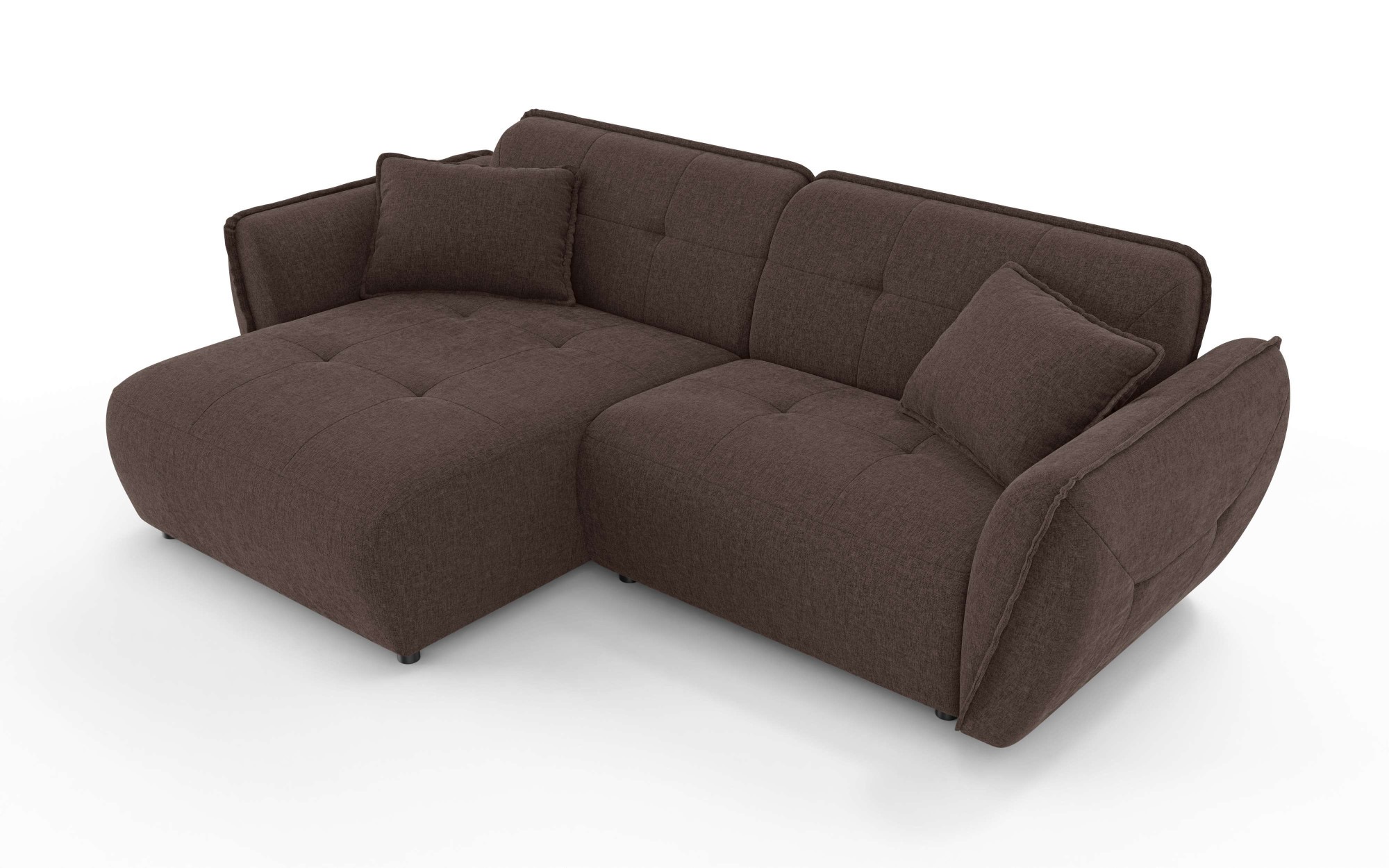 Home affaire Ecksofa »MIRELDA L-Form mit Steppungen, Recamiere rechts/links günstig online kaufen