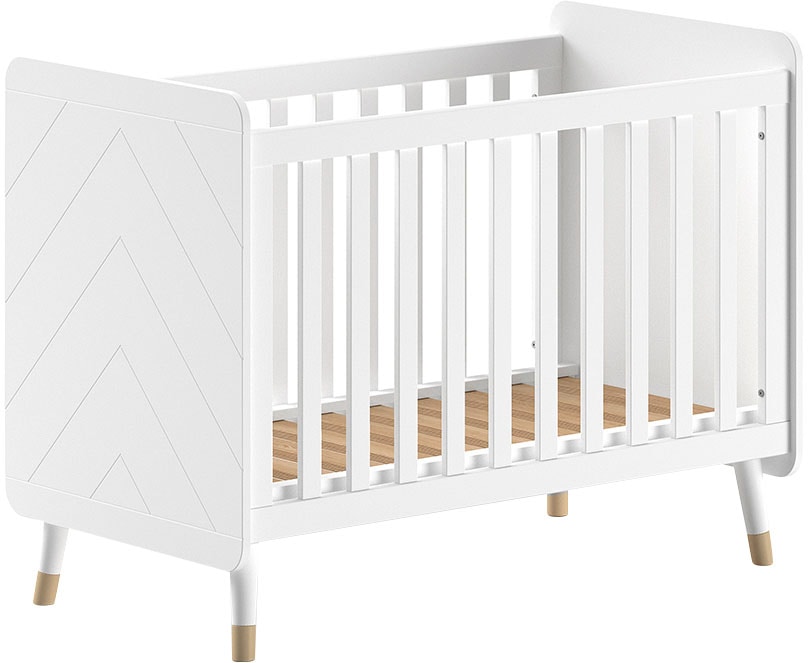 Vipack Kinderbett, (Made in Europe), m. LF 60x120cm, verst. Lattenboden, MDF lackiert, wahlweise 3 Farben