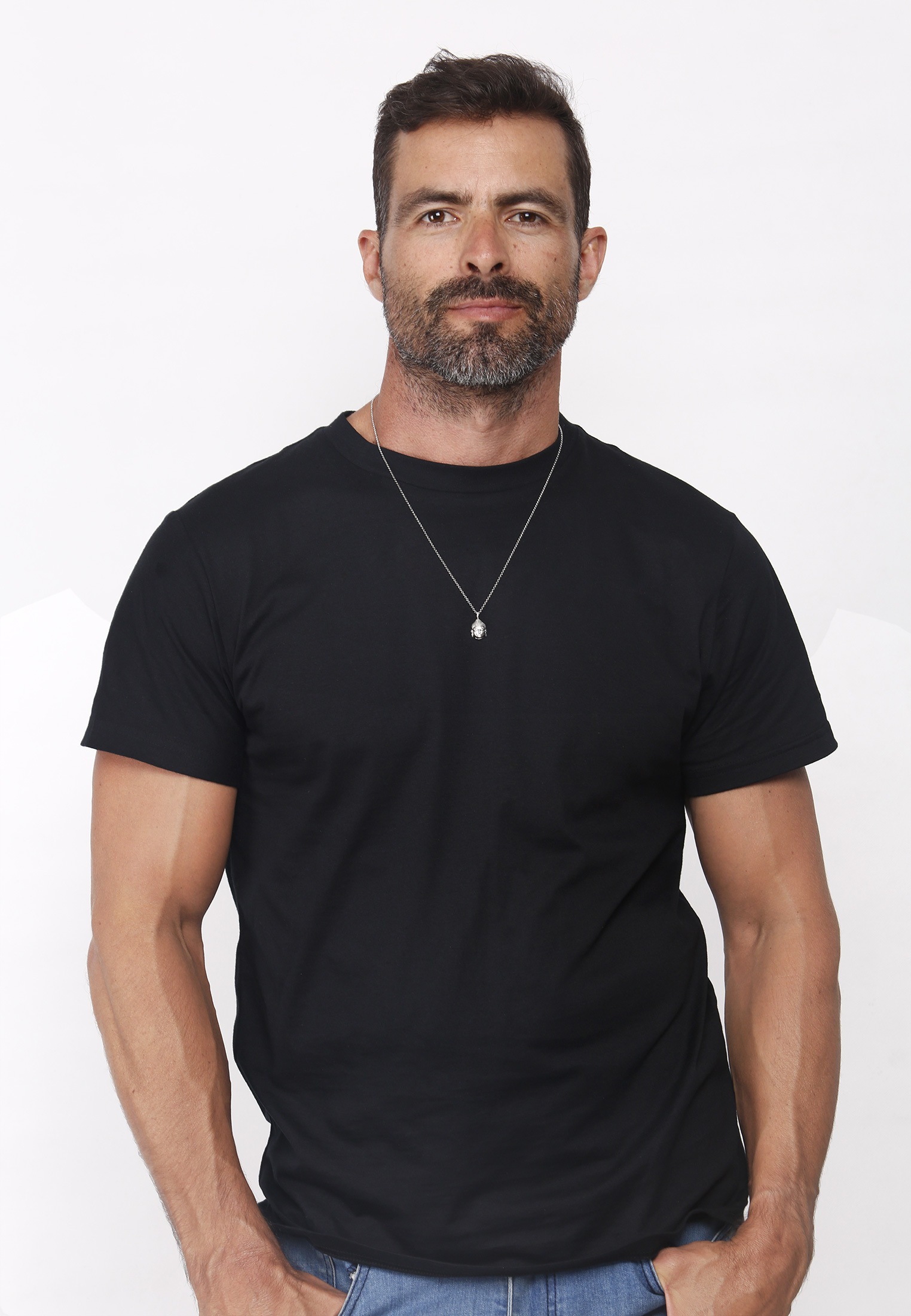 Kuzzoi Lange Kette »Herren Anhänger Buddha Kopf Oxidiert 925 Silber«