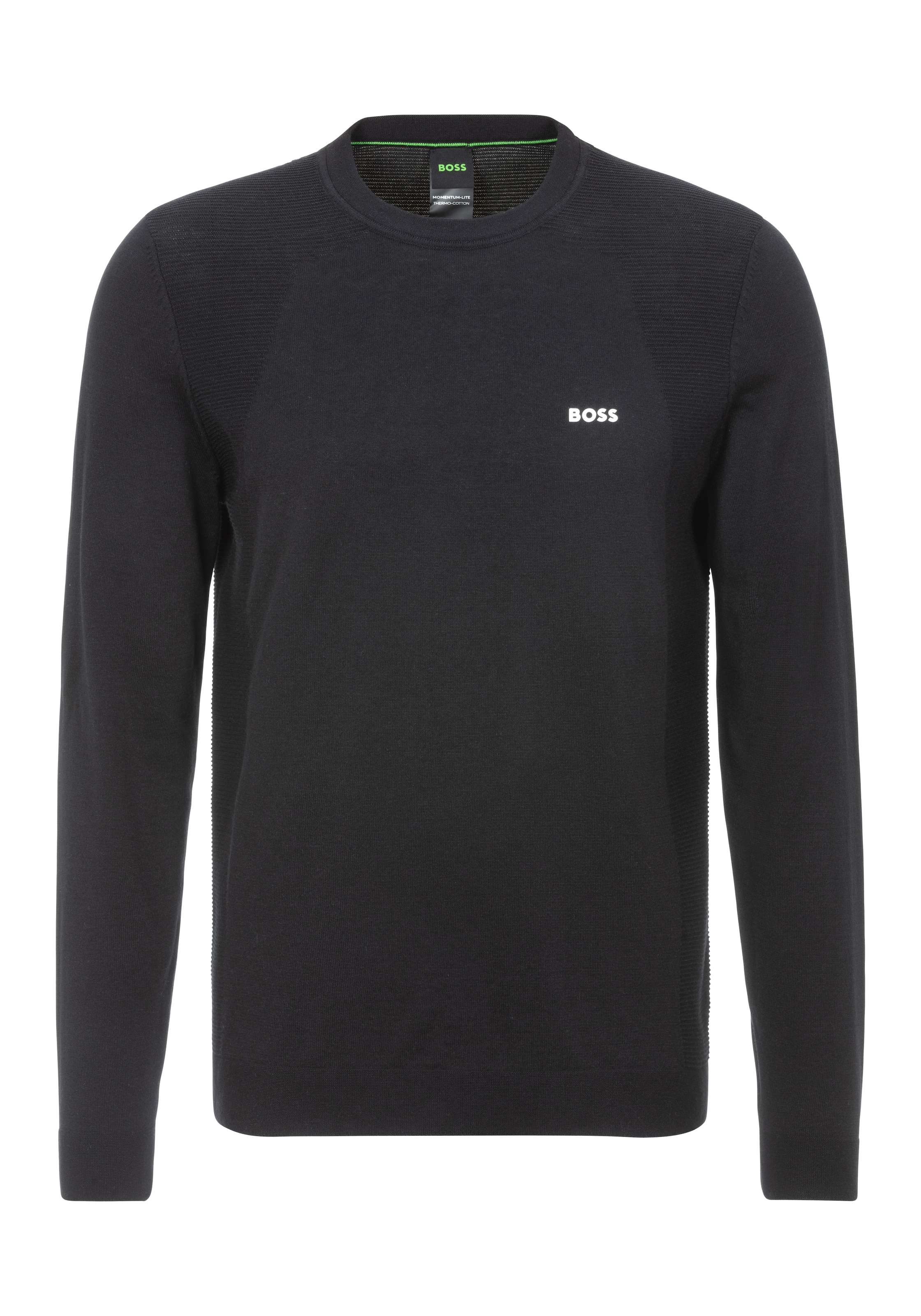 BOSS GREEN Strickpullover »Momentum_Lite_C«, mit Marken-Logo