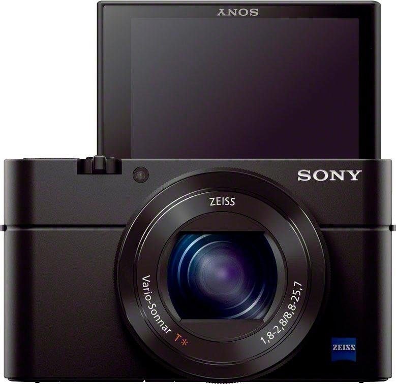 Sony Systemkamera »DSC-RX100 III G«, 24-70mm Carl Zeiss Vario Sonnar T*  Objektiv (F1.8-F2.8), 20,1 MP, 2,9 fachx opt. Zoom, NFC-WLAN (Wi-Fi), inkl.  VCT-SGR1 Stativgriff auf Raten kaufen | Kompaktkameras