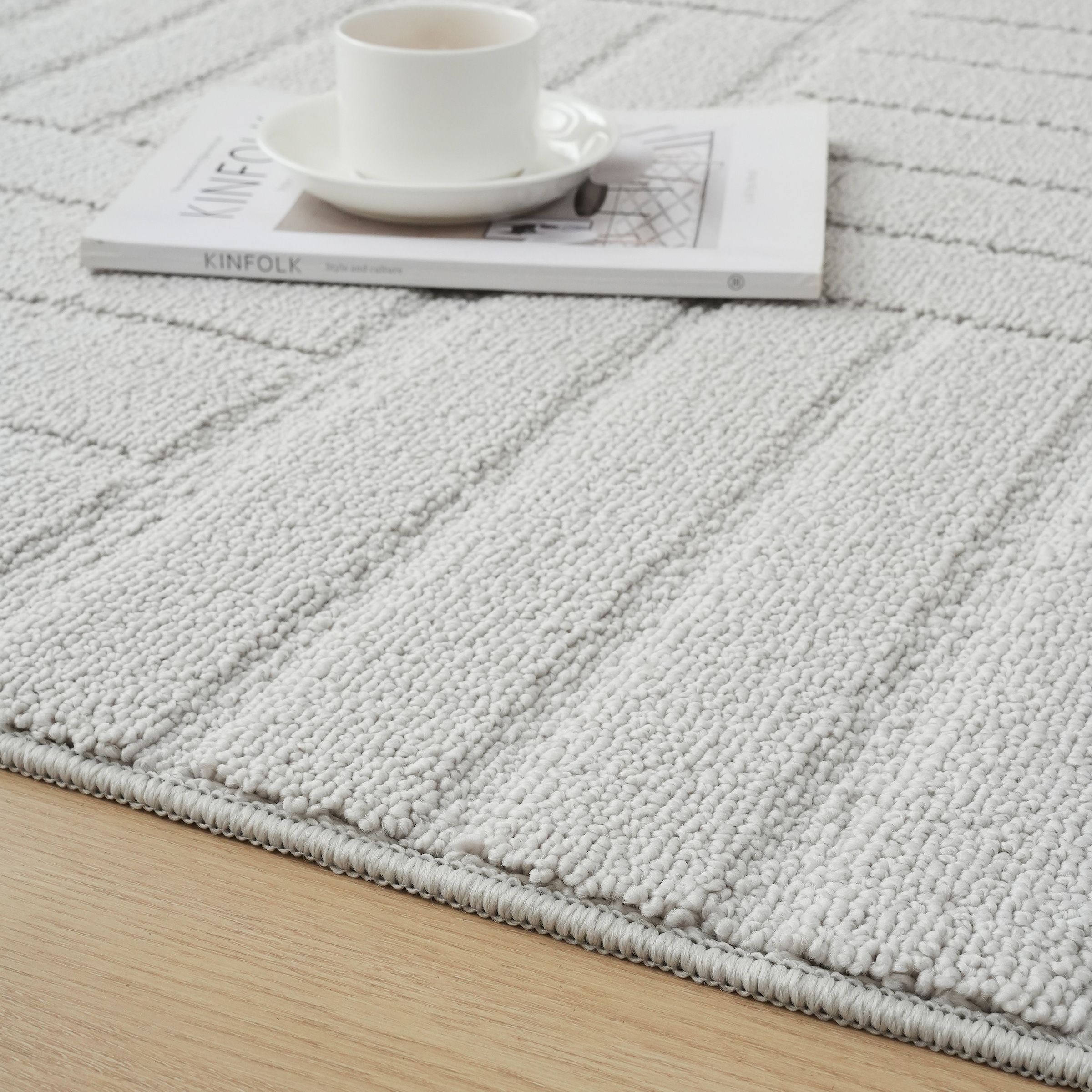 OTTO home Teppich »Neele, Boho-Design, Hoch-Tief, waschbar« rechteckig 12 mm Höhe 3D Optik, Skandinavisch, Designteppich, Wohnzimmer, Schlafzimmer