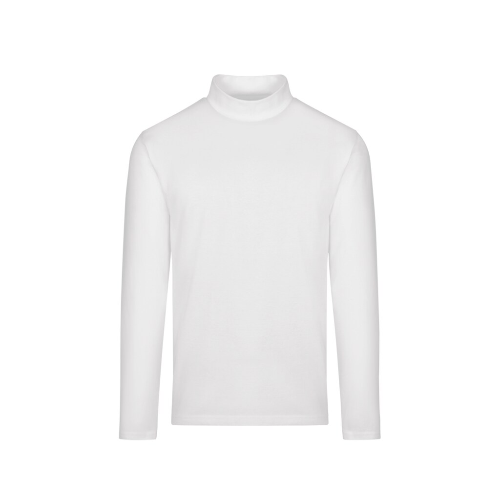 Trigema Longsleeve »TRIGEMA Langarm Shirt mit Stehkragen«, (1 tlg.)