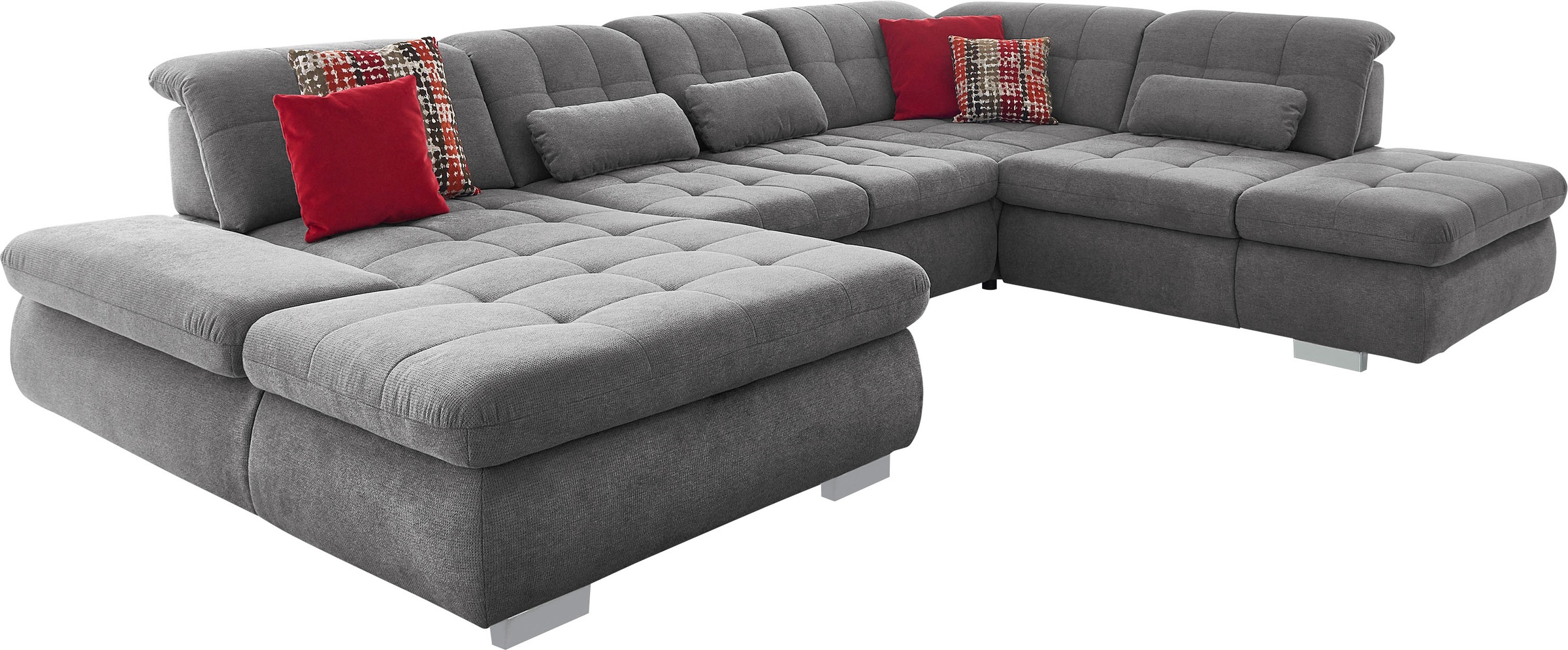 Die PlanBar Ecksofa »MP-IN17004 U-Form«, wahlweise mit Funktionen, Federker günstig online kaufen