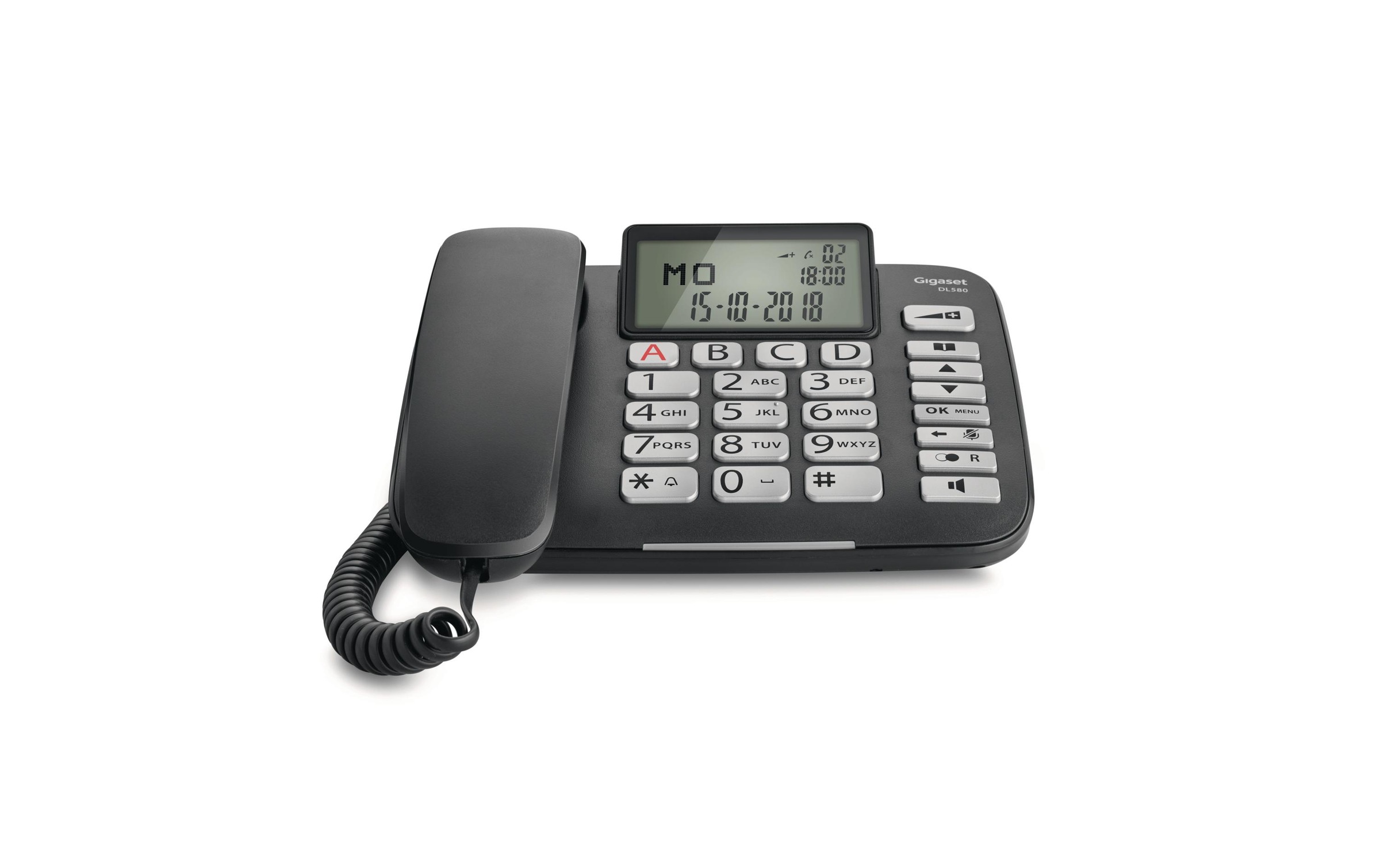 Gigaset Kabelgebundenes Telefon »DL580 Schwarz« ( )