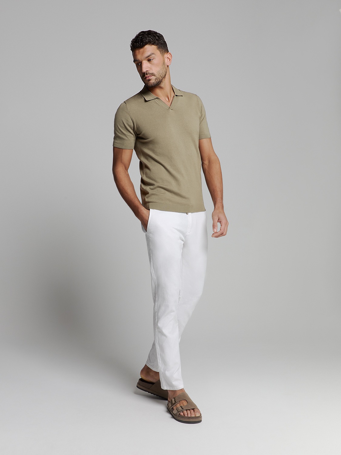 NO EXCESS T-Shirt »No Excess Poloshirt mit kurzen Ärmeln«