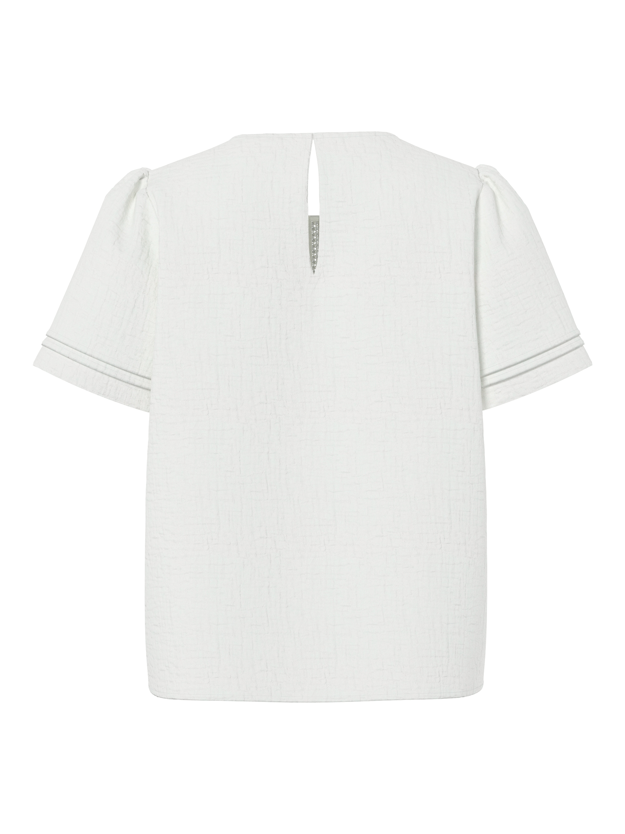 pieces Blusenshirt »PCSIKKA SS TOP WVN NOOS BC« mit Puffärmeln