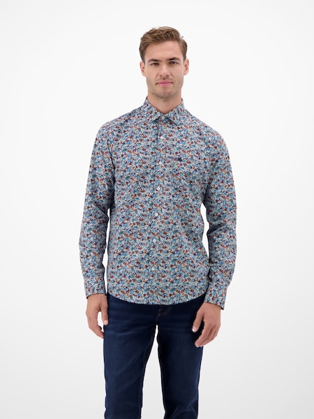 Lerros Langarmhemd »Lerros Poplin-Herrenhemd, Modisch Gestyled«