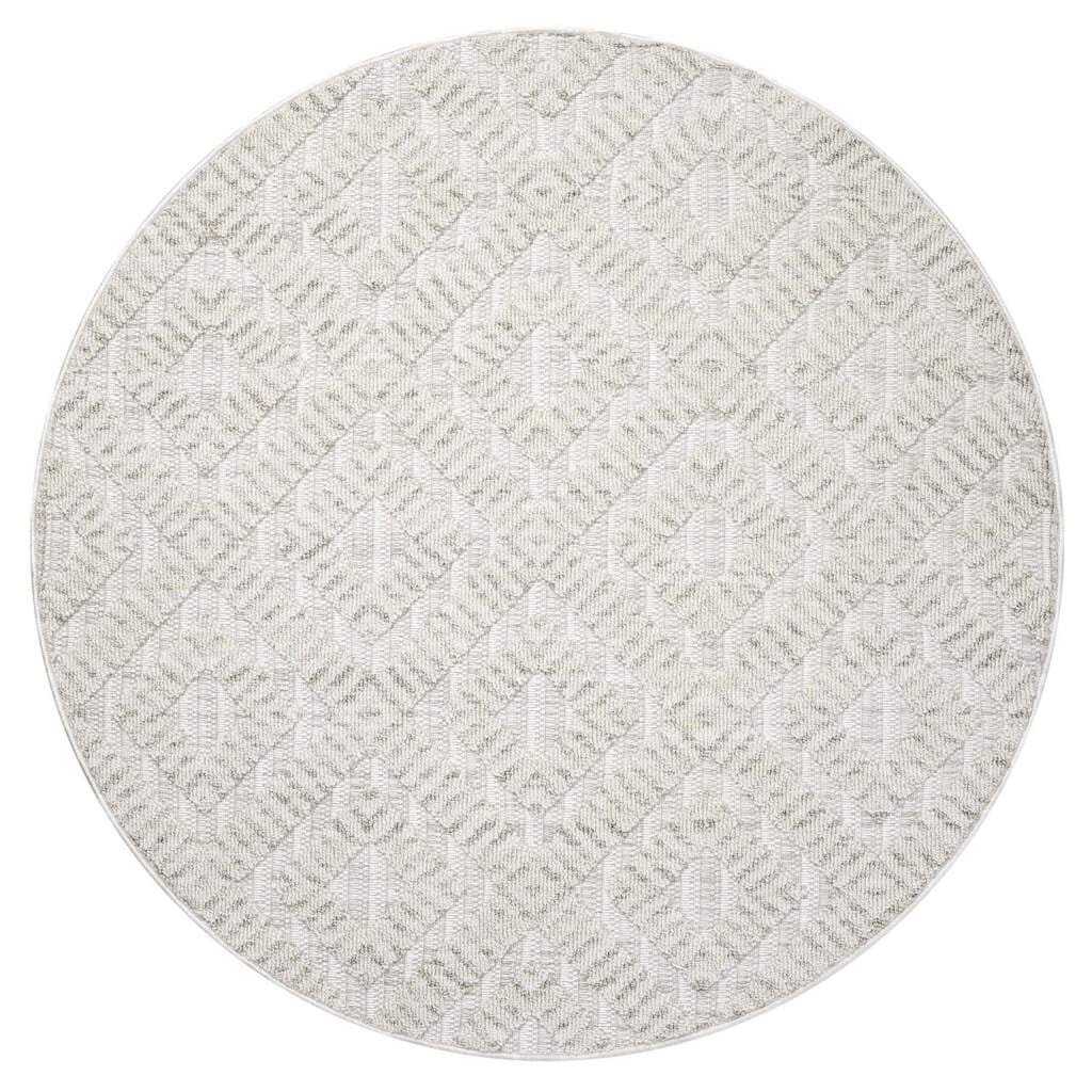 Carpet City Teppich »CLASICO 8927«, rund, 11 mm Höhe, Kurzflor, Hochtief-Muster, Boho, Wohnzimmer