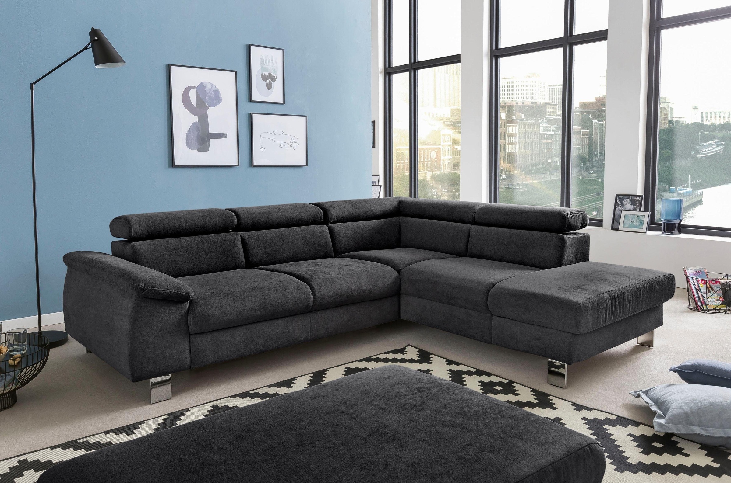 COTTA Polstergarnitur »Komaris L-Form«, (Set), Set bestehend aus: Ecksofa m günstig online kaufen