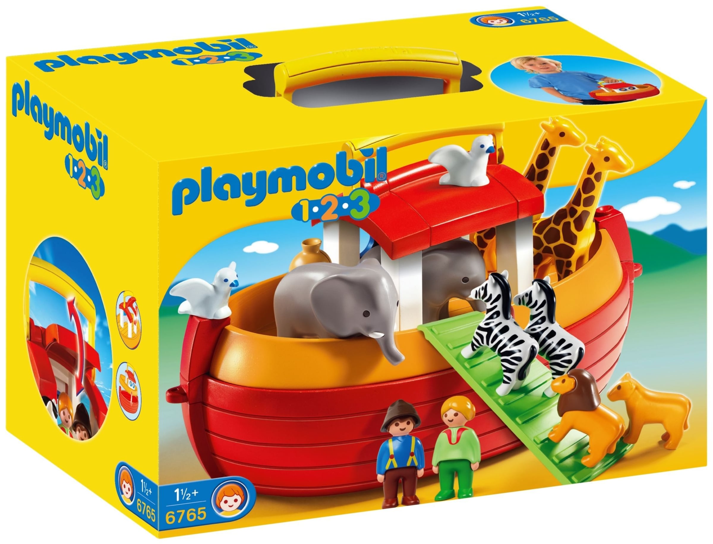 Konstruktions-Spielset »Meine Mitnehm-Arche Noah (6765), Playmobil 1-2-3«, Made in Europe