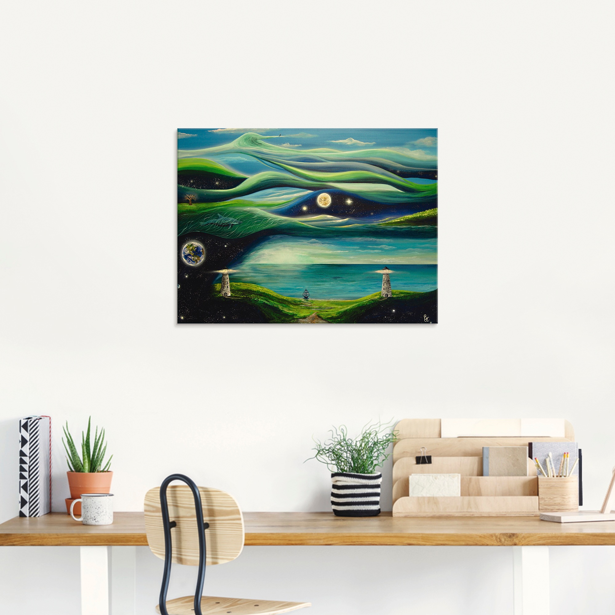 Artland Glasbild »Verschiedene Leben«, Landschaften, (1 St.), in verschiedenen Größen