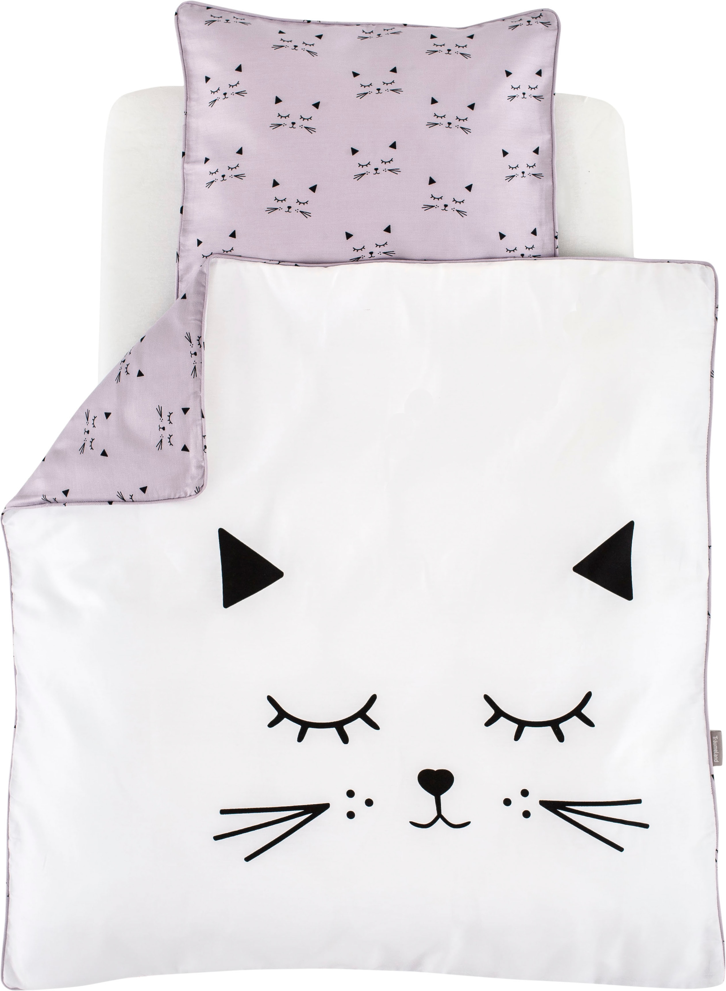 Träumeland Babybettwäsche »kuschelweiche Bettwäsche Schmusekatze« 2 Stk. tl günstig online kaufen