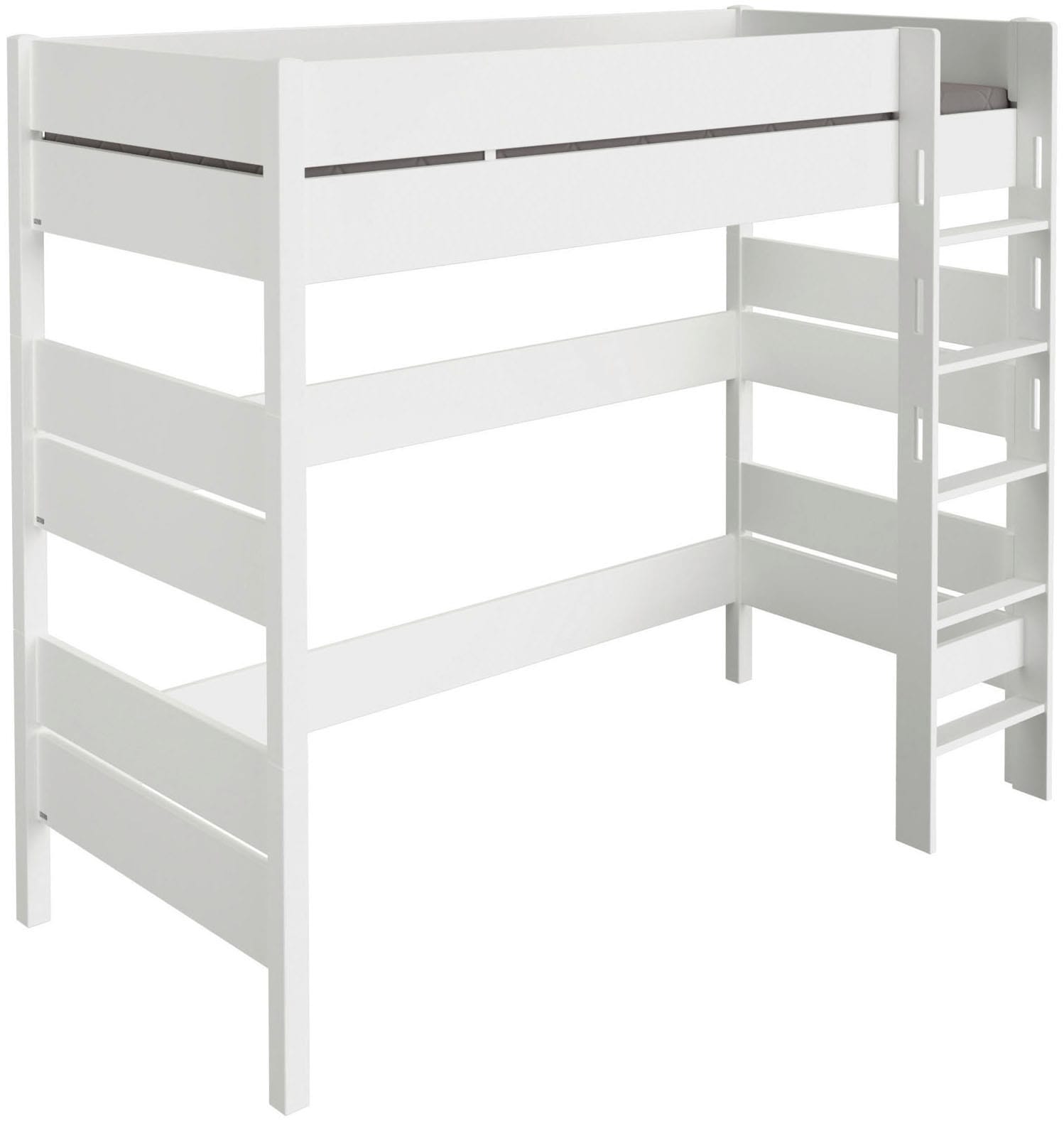 PAIDI Spielbett »TIAGO in verschiedenen Größen und Farben, Hochbett mit Leiter« Höhe 180 cm, 120kg Tragkraft, 5 Jahre Garantie,  Rausfallschutz, geprüfte Sicherheit, umbaubares Bett mit Massivholz