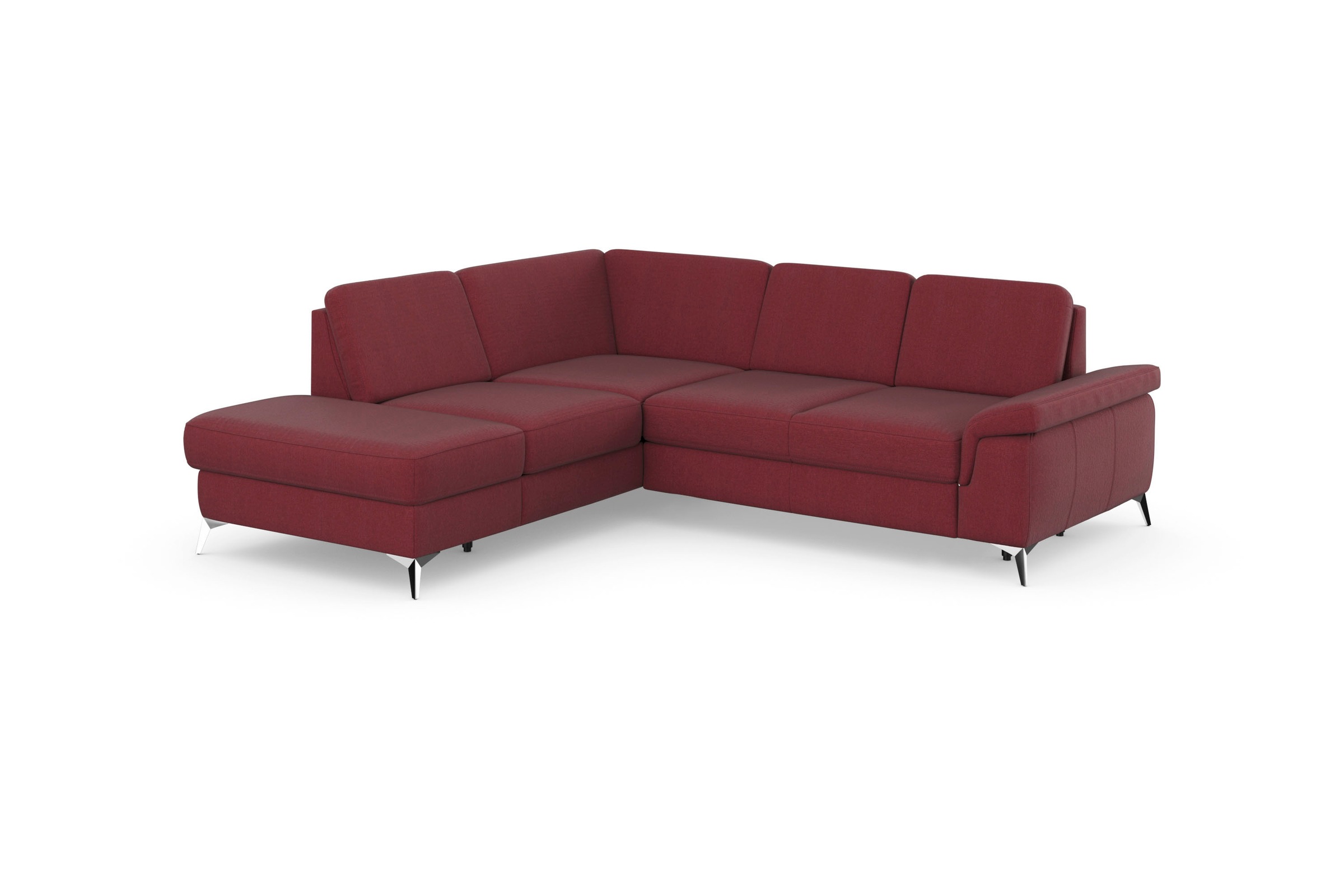 sit&more Ecksofa »Padua L-Form«, inklusive Sitztiefenverstellung, Armteilfu günstig online kaufen
