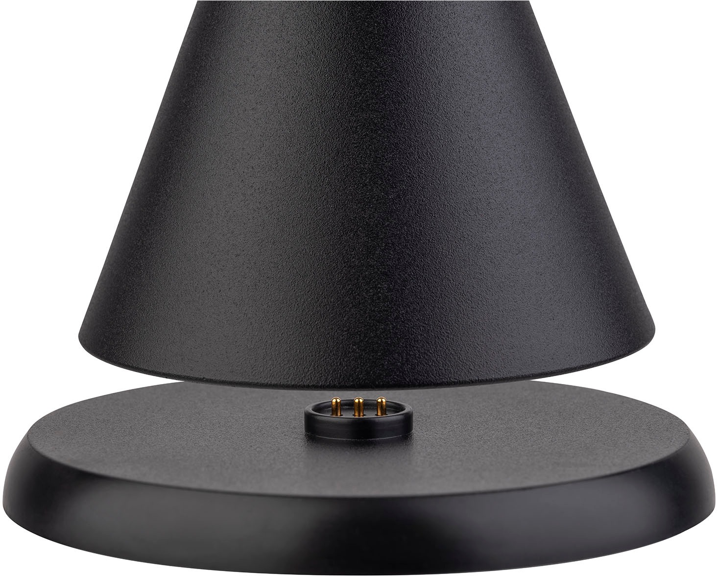 APS LED Tischleuchte »Akku-Tischleuchte "CONE MINI", Höhe 11,5 cm«, 1 flammig, Leuchtmittel LED-Modul | LED fest integriert, inkl. Ladestation, USB-Ladekabel und Fernbedienung