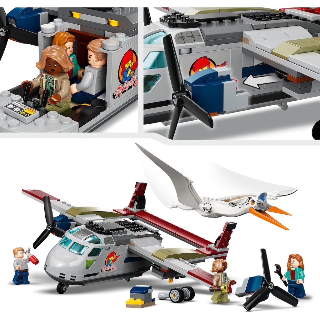 LEGO® Konstruktionsspielsteine »Quetzalcoatlus: Flugzeug-Überfall (76947), LEGO® Jurassic World«, (306 St.)