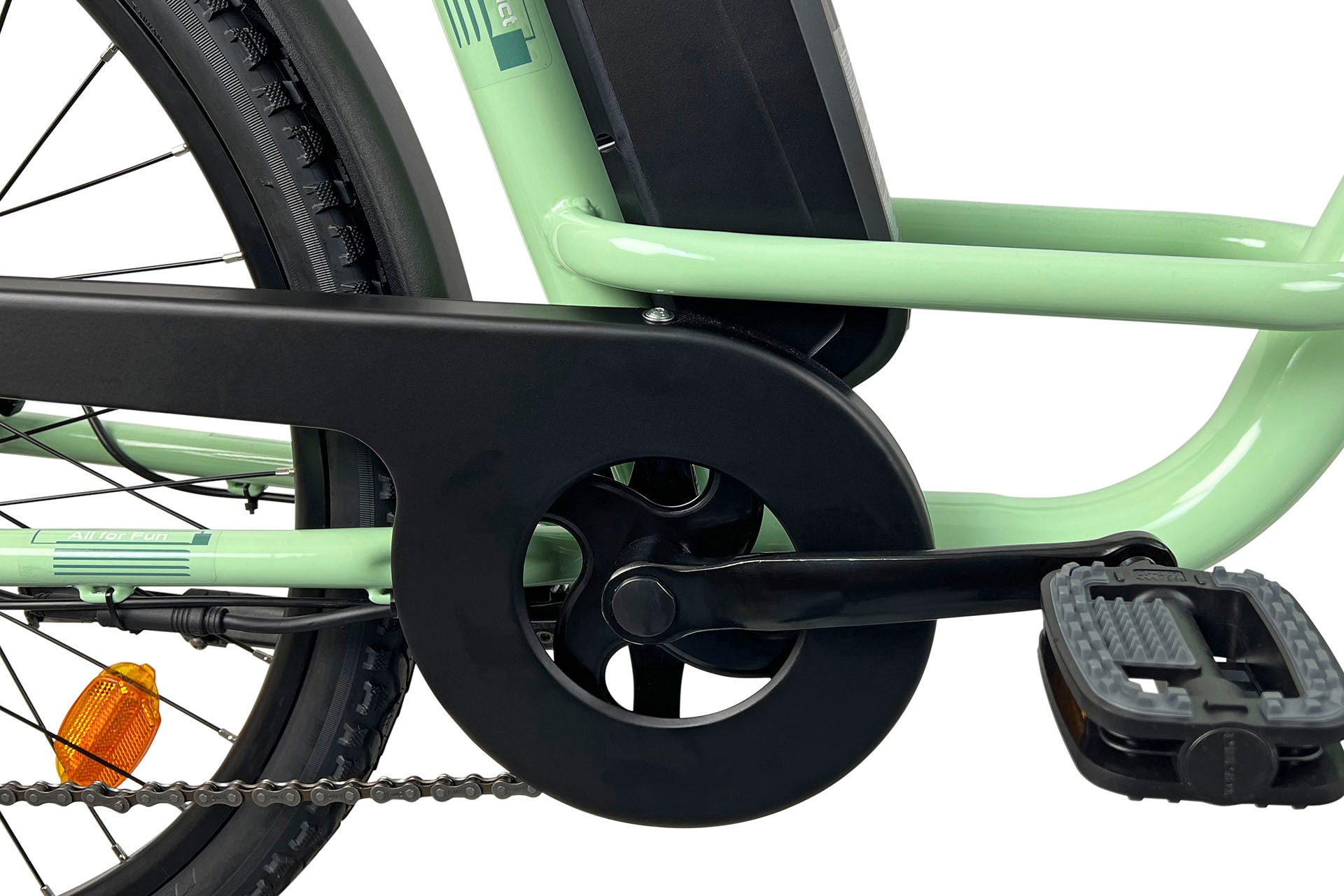 LLobe E-Bike »City E-Bike 26" Town Compact, grün«, 7 Gang, Heckmotor 250 W