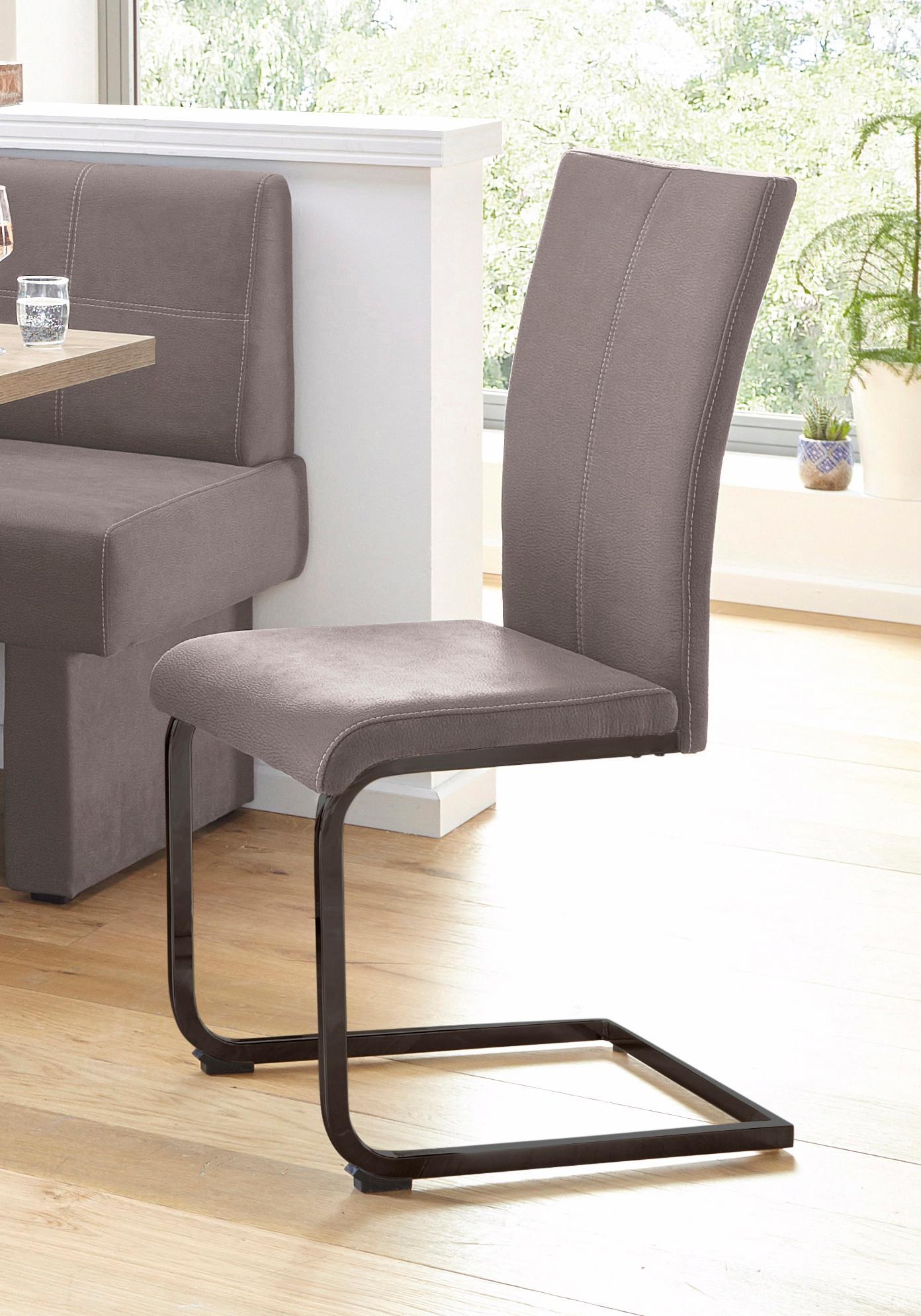 Home affaire Freischwinger »Nils«, (Set), 2 St., Luxus-Microfaser Lederopti günstig online kaufen