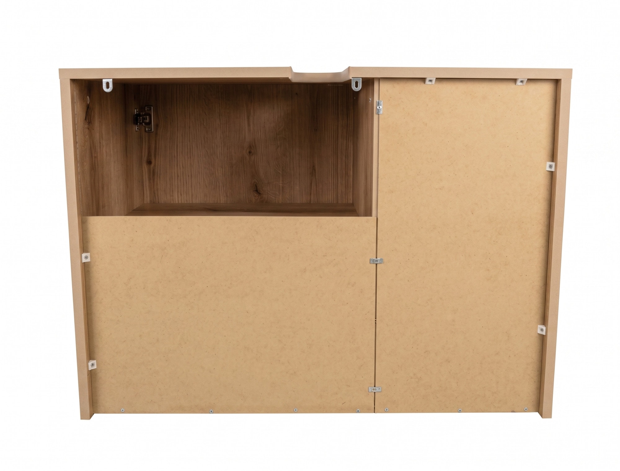 OTTO home Waschbeckenunterschrank »Baltrum« Breite 80 cm dekorative Lamellenoptik