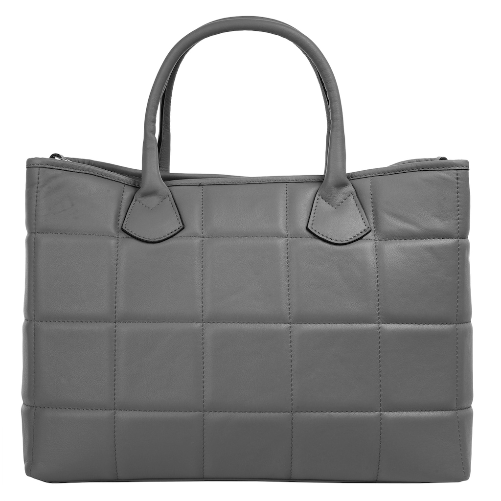 Cluty Henkeltasche, echt Leder, Made in Italy