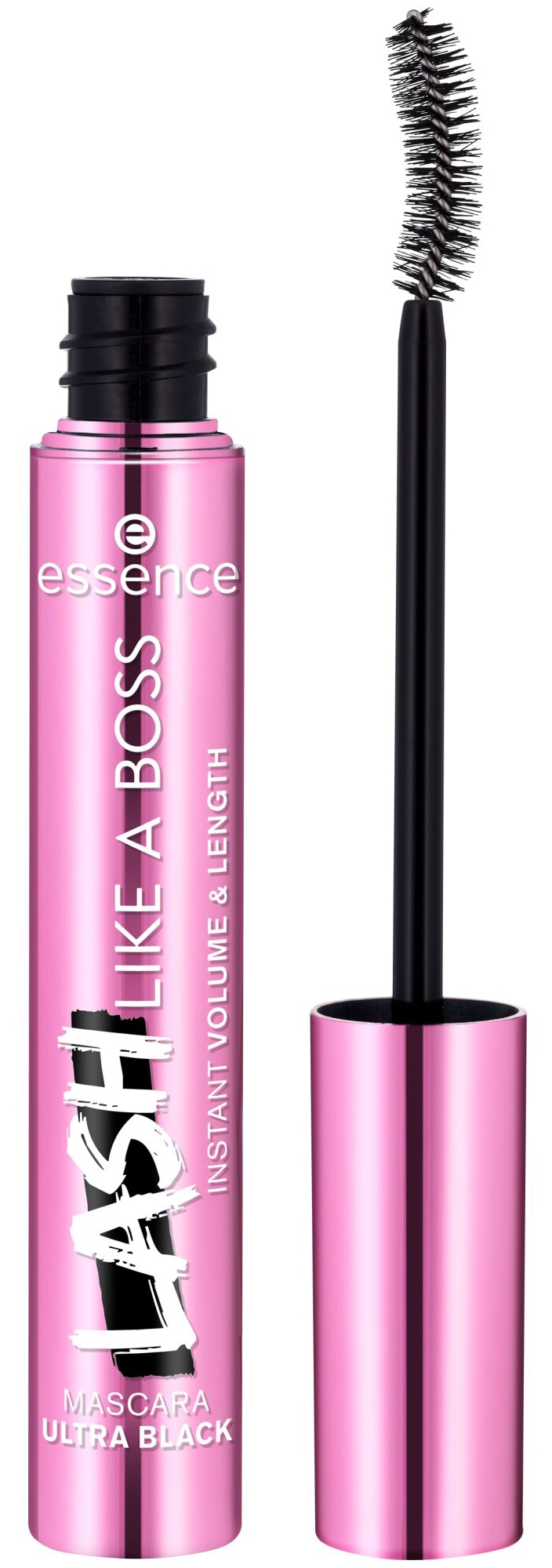 Essence Mascara »LASH LIKE A BOSS INSTANT VOLUME & LENGTH MASCARA ULTRA BLACK«, (Set, 3 tlg.), mit ultraschwarzer Textur