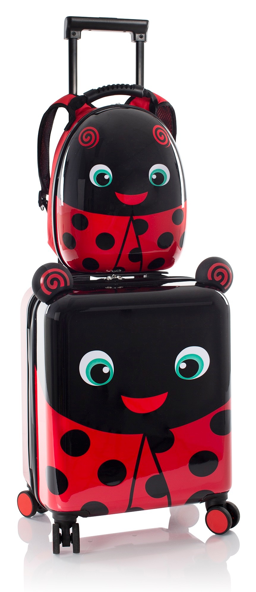 Heys Kofferset »Super Tots, 46 cm, Marienkäfer« Heys x Joachim Llambi Kindertrolley Kinder Reisegepäck