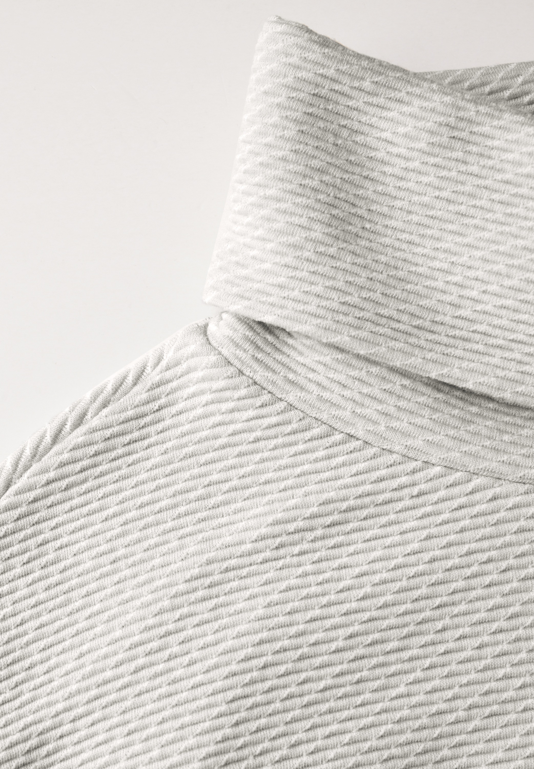 STREET ONE 3/4-Arm-Shirt, in Struktur-Optik und mit Schalkragen