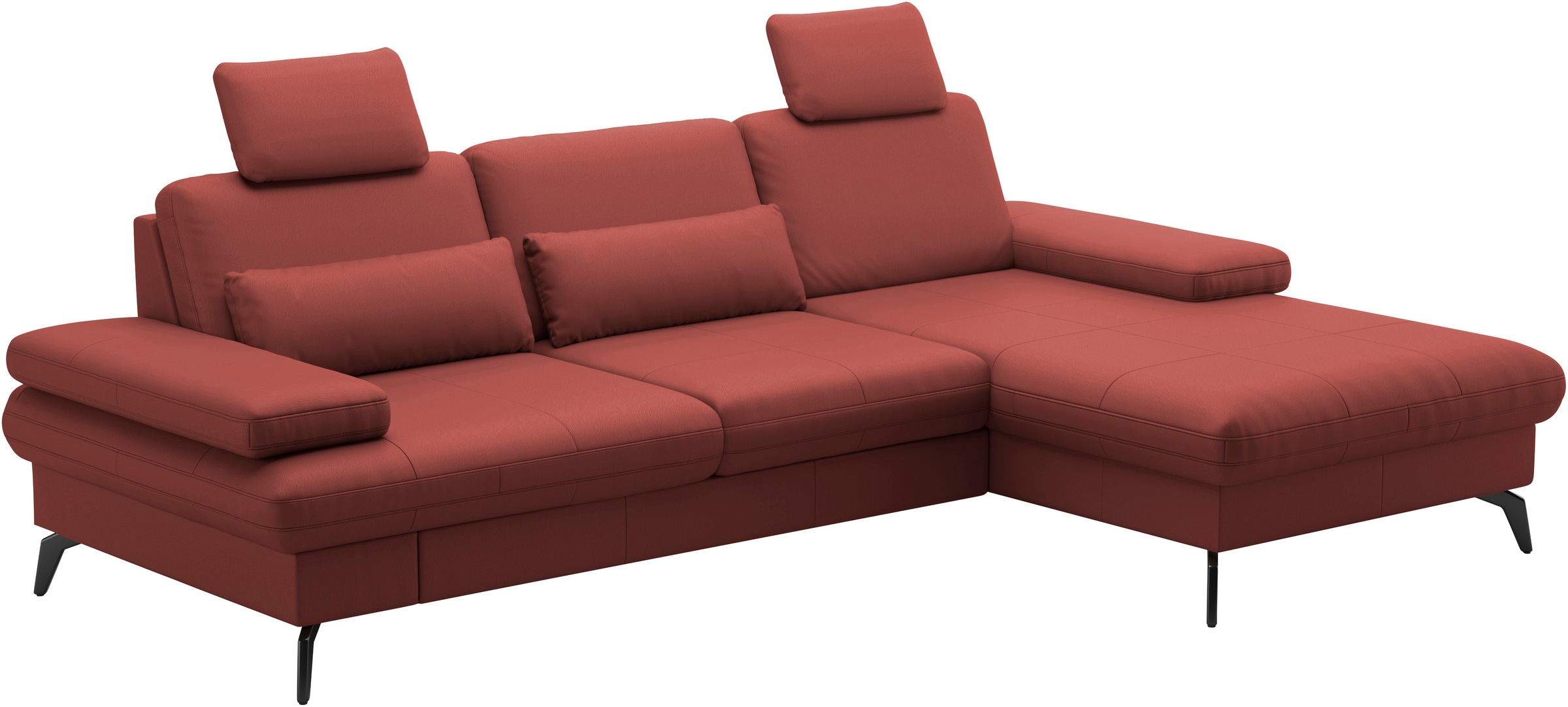 sit&more Ecksofa »Morris L-Form, inkl. Sitztiefenverstellung«, wahlweise mit Armteilverstellung, Bettfunktion & Bettkasten