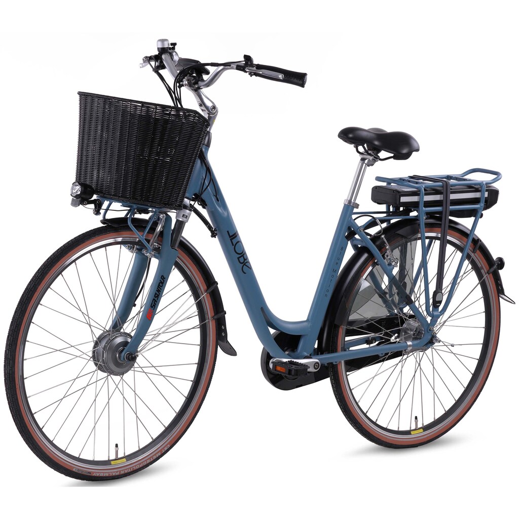 LLobe E-Bike »BlueMotion 3.0, 15,6Ah«, 7 Gang, Shimano, Frontmotor 250 W