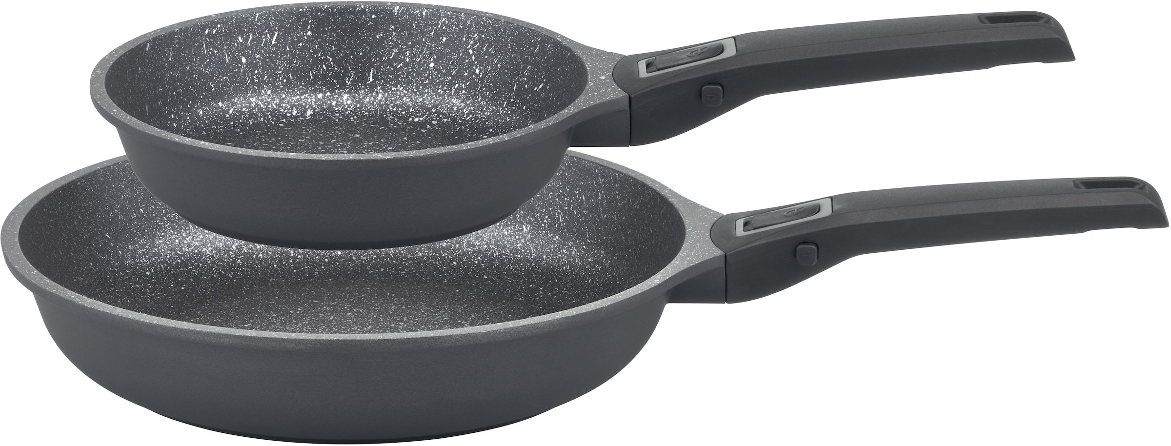GSW Pfannen-Set »Easy Click« Aluminiumguss Set, 1x Bratpfanne Ø 20 cm, 1x Bratpfanne Ø 28 cm, 2 Stk. tlg. Induktion