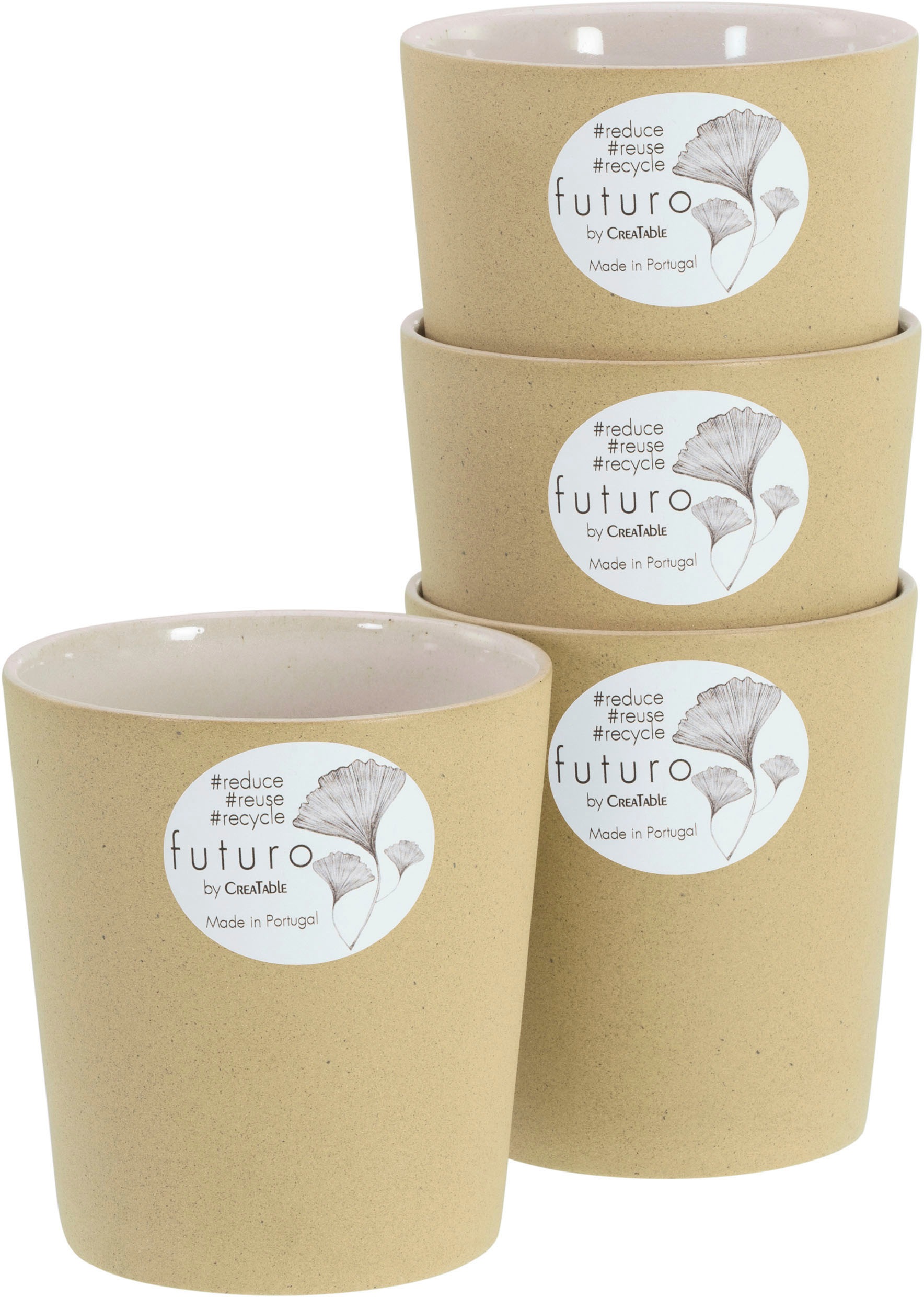CreaTable Kaffeebecher »Futuro«, Set, 4 tlg., 500 ml