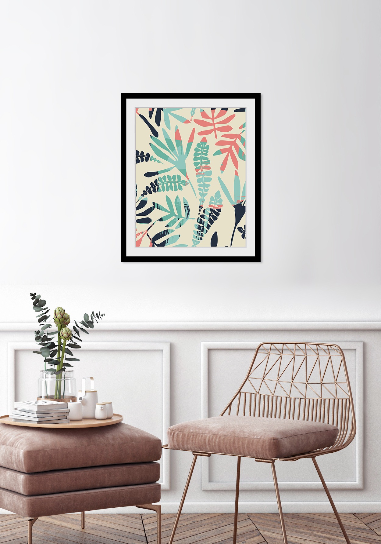 queence Bild »Danielle«, Blätter-Blumen-Blumenbilder-Abstrakt-Figuren, HD P günstig online kaufen