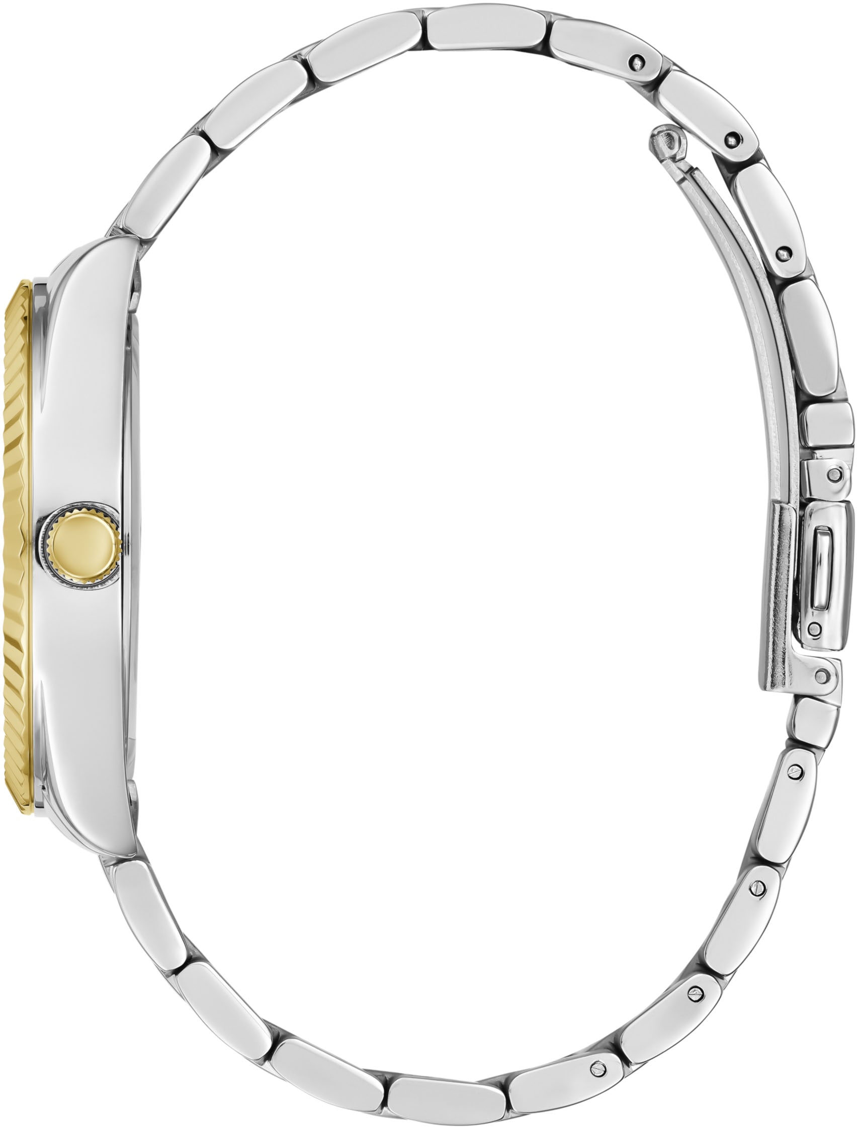 Guess Quarzuhr »LUNA«, Armbanduhr, Damenuhr, Edelstahlarmband, analog