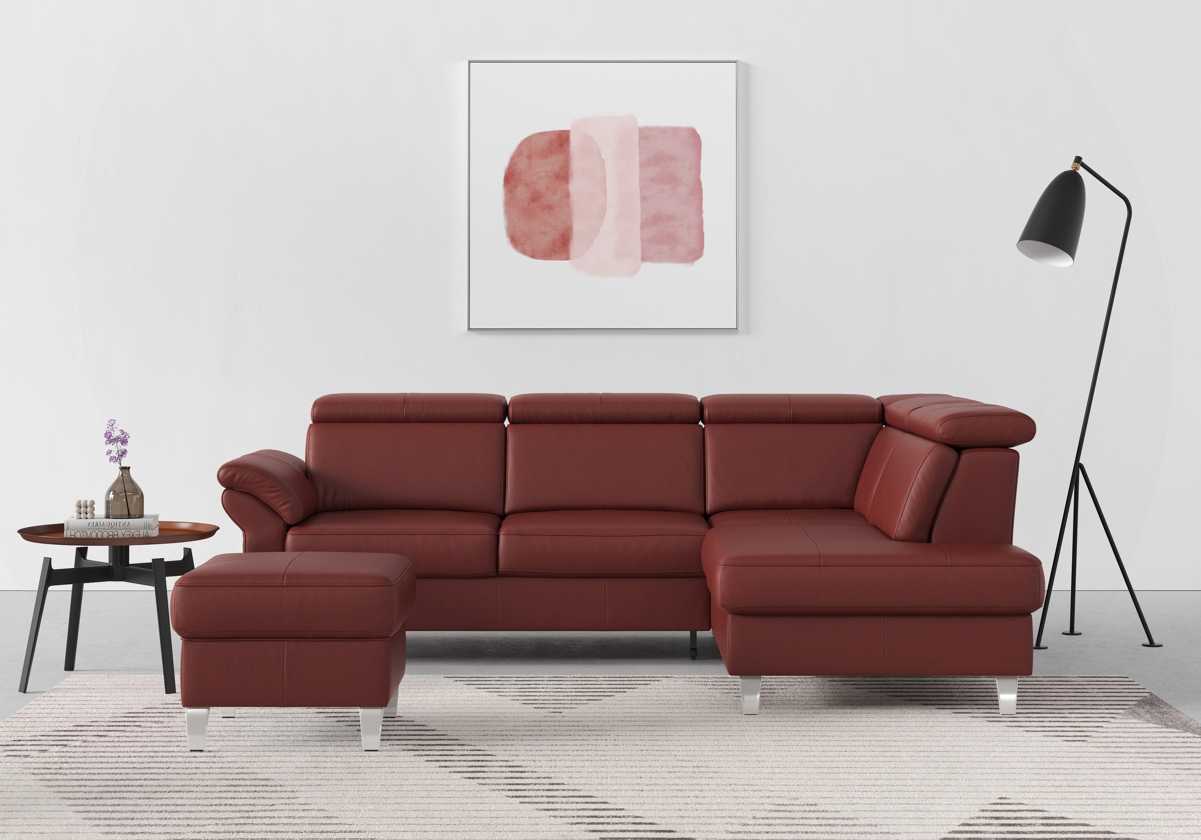 sit&more Ecksofa, inklusive Kopfteilverstellung, wahlweise mit Bettfunktion und Bettkasten