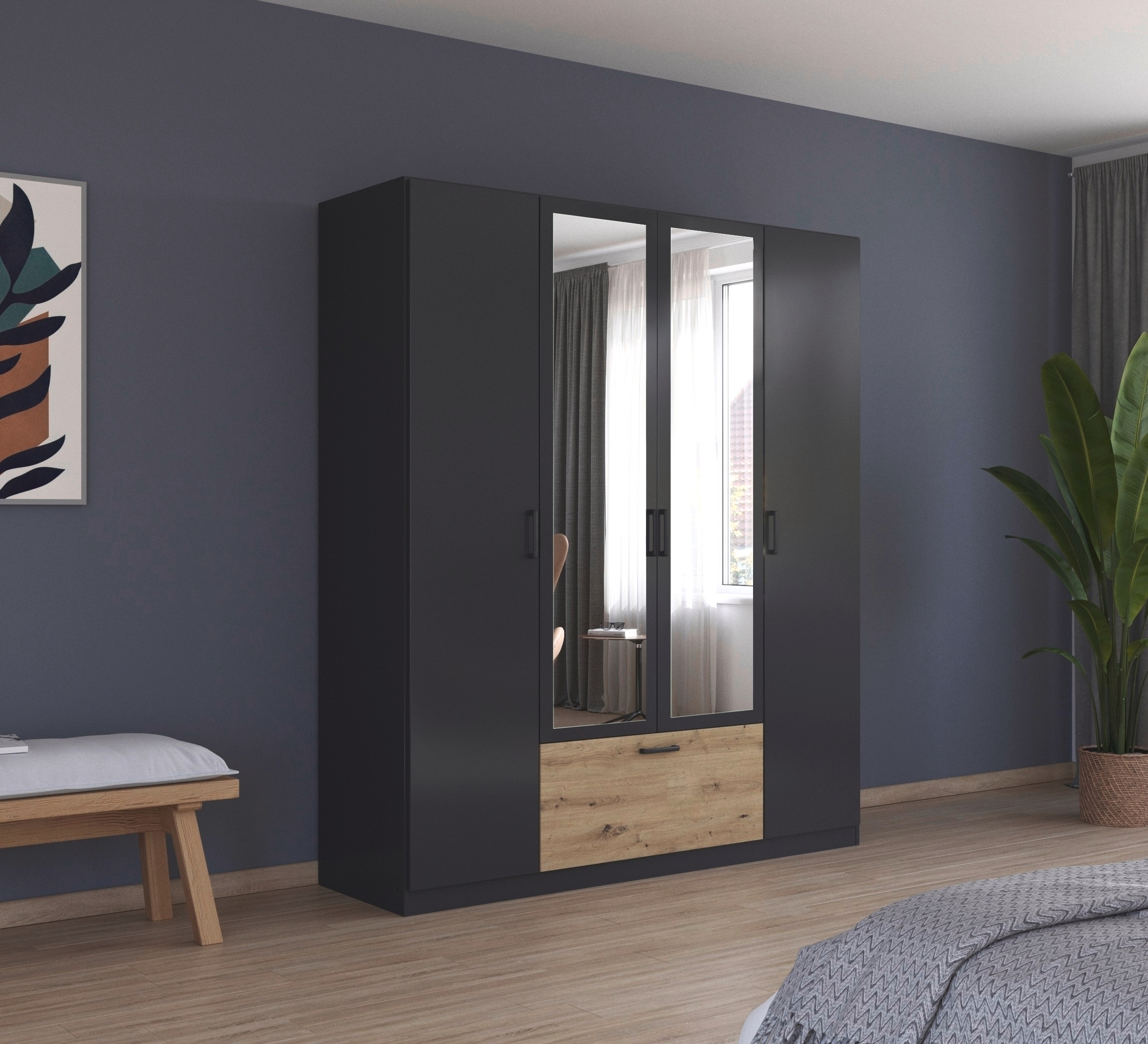 rauch Drehtürenschrank »Kleiderschrank Schrank Garderobe Wäscheschrank BARI günstig online kaufen