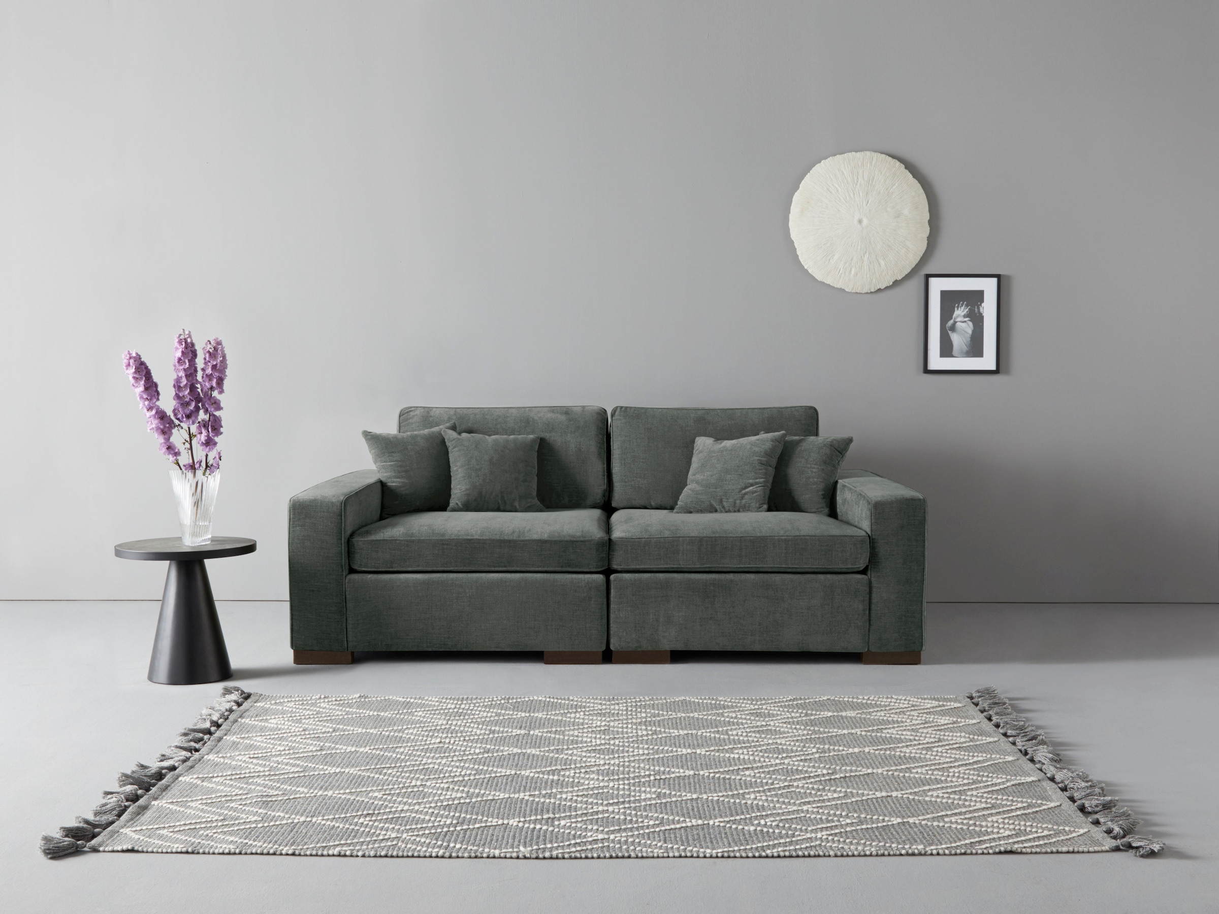 Home affaire 2-Sitzer »Skara«, Lounge-Sofa mit Federkernpolsterung, in viel günstig online kaufen