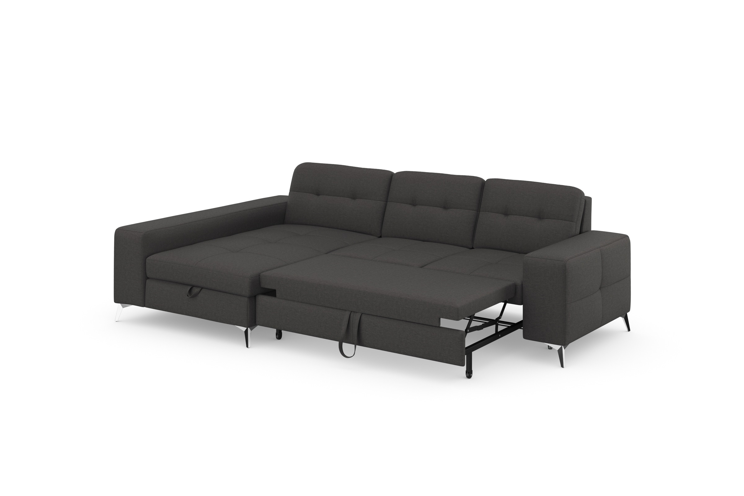 sit&more Ecksofa »Baviene L-Form«, inklusive Sitztiefenverstellung und Federkern, wahlweise Bettfunktion