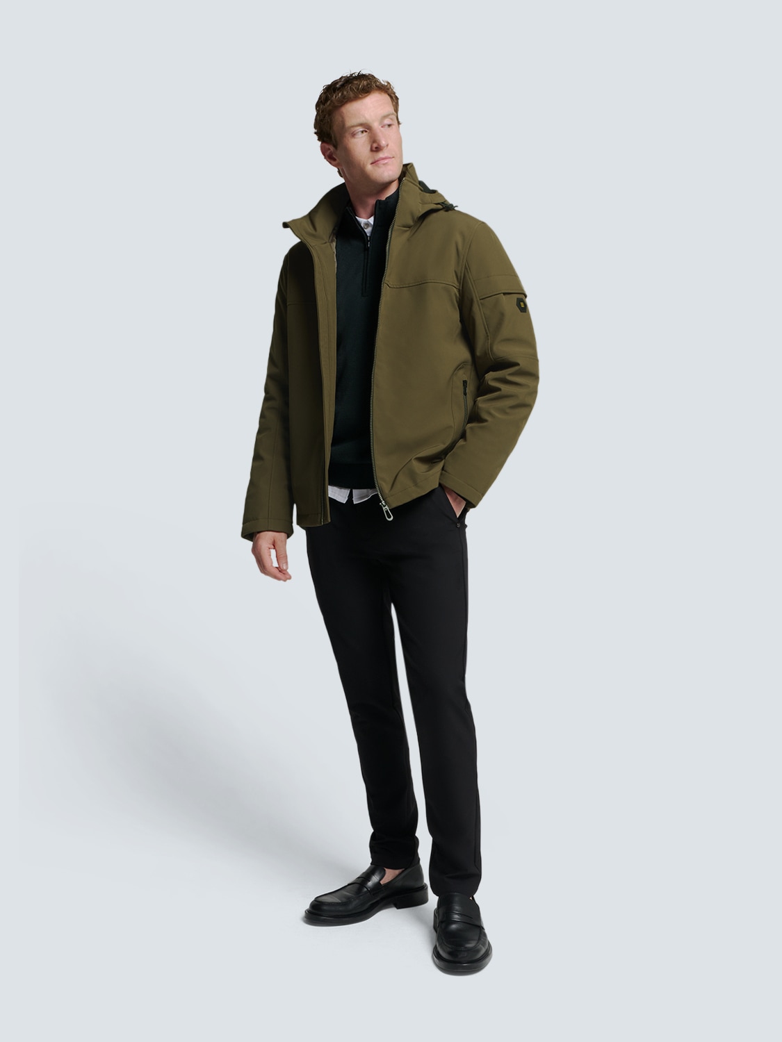 NO EXCESS Softshelljacke »No Excess Softshell-Kapuzenjacke«