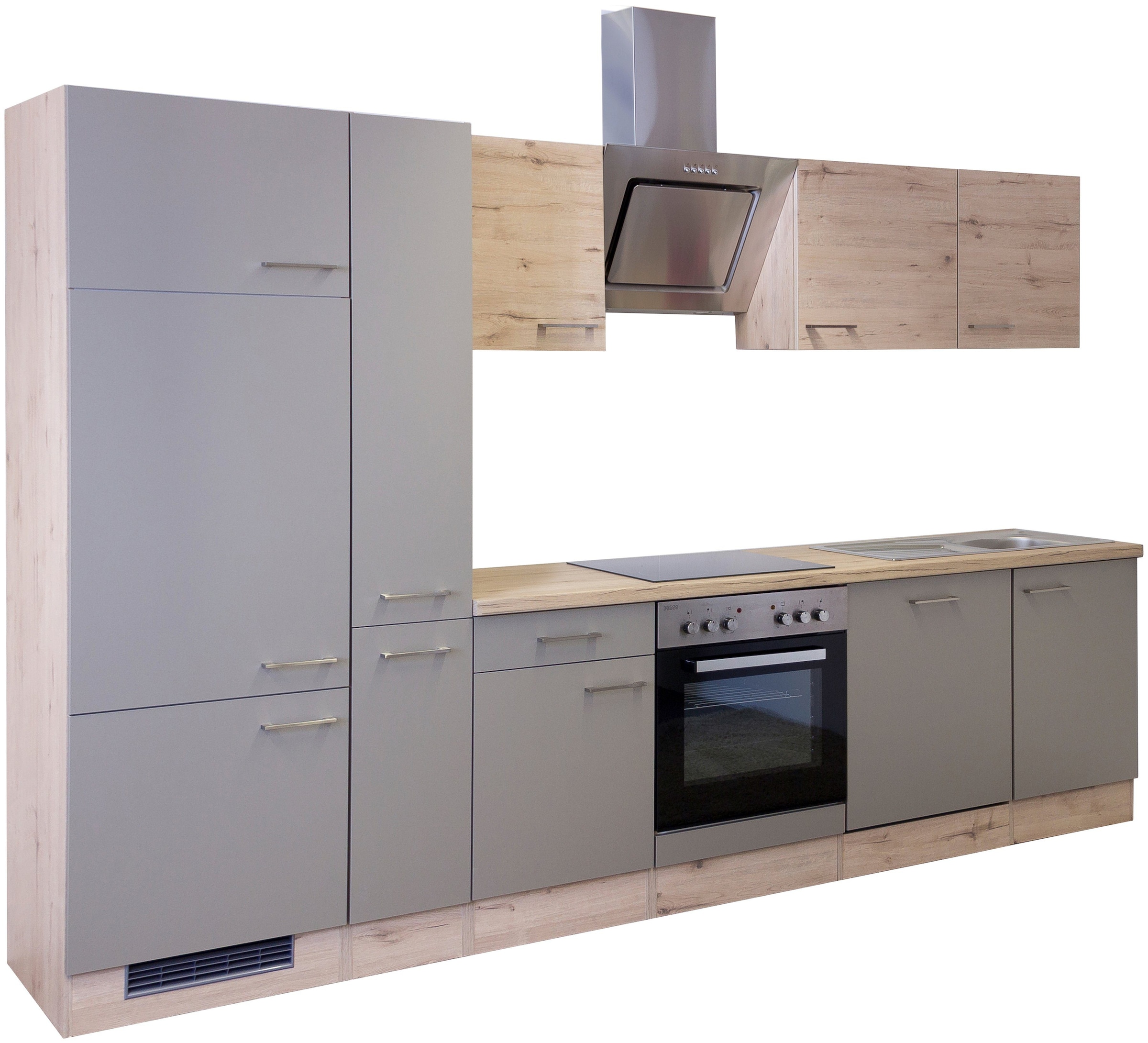 Flex-Well mit Küchenzeile bestellen auf Gesamtbreite 310 Raten cm E-Geräten, »Riva«,
