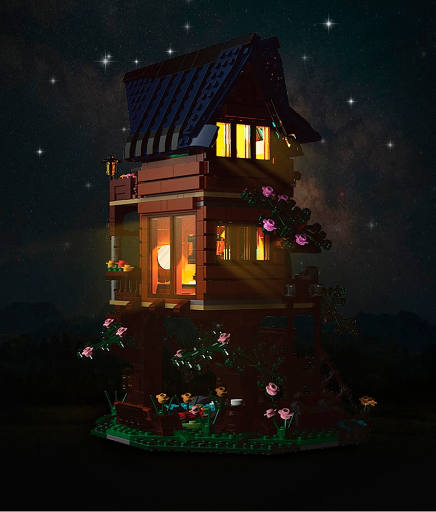 Jamara Konstruktions-Spielset »CaDA, Bricks, Baumhaus 4 Jahreszeiten (402866)« mit LED Licht