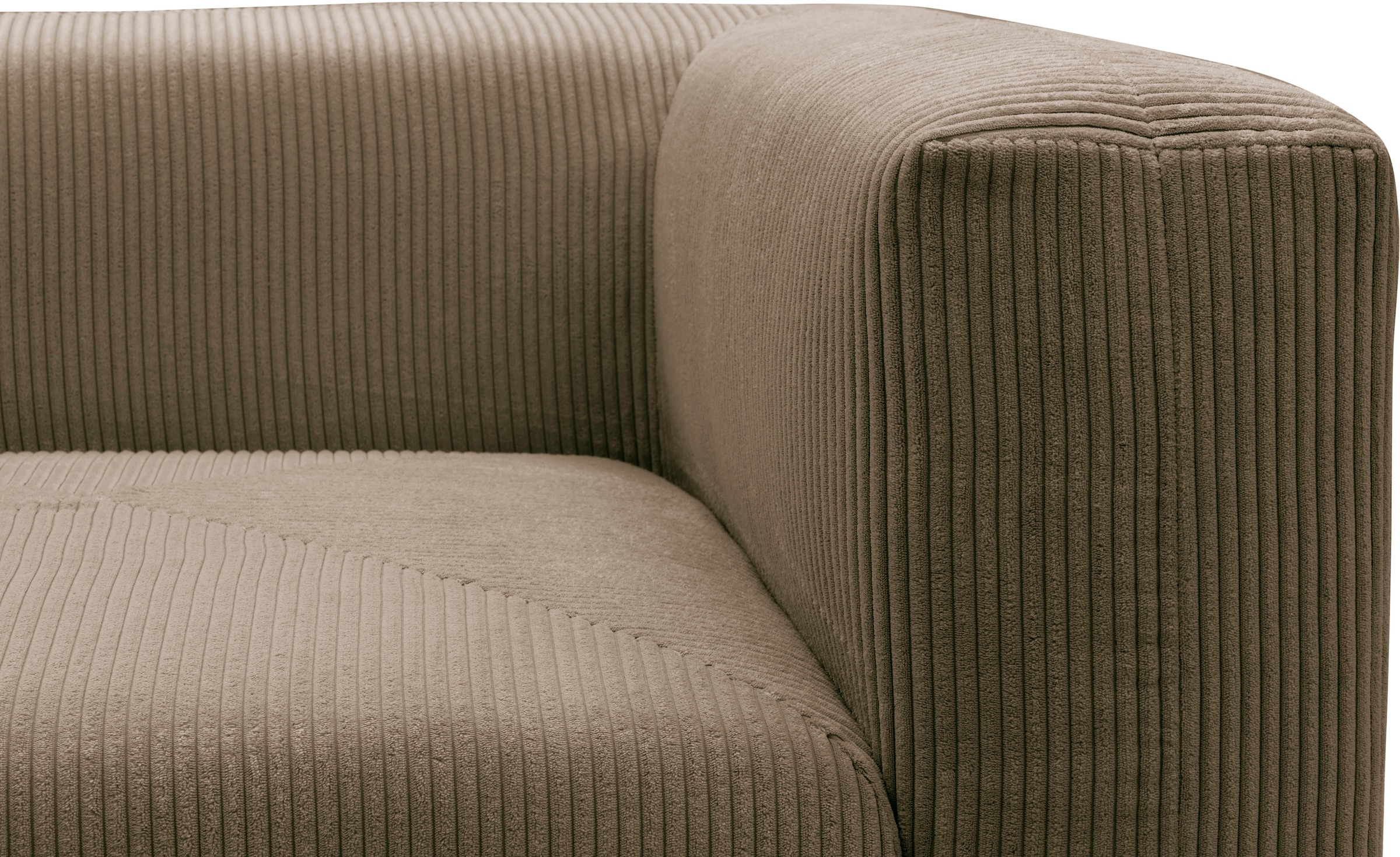 Home affaire Ecksofa »Gerrid L-Form« Cord, Modulsofa, bestehend aus 2 Eckelementen + 1 Hocker
