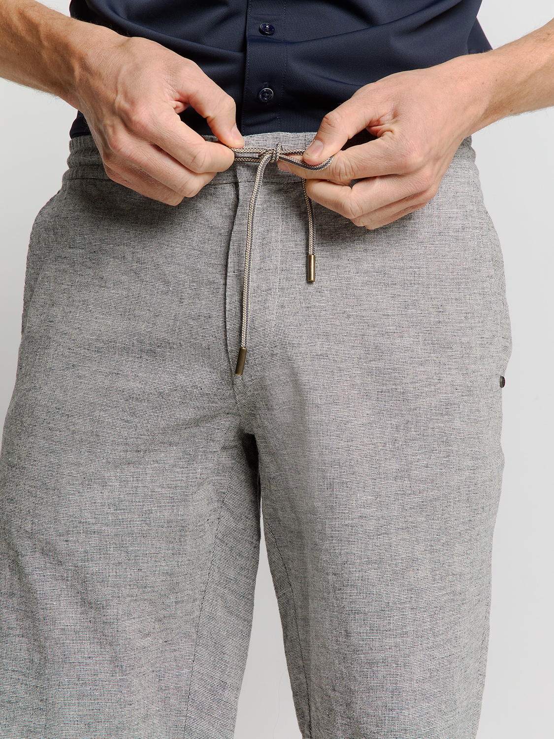 NO EXCESS Chinohose »No Excess Leinen Shorts«
