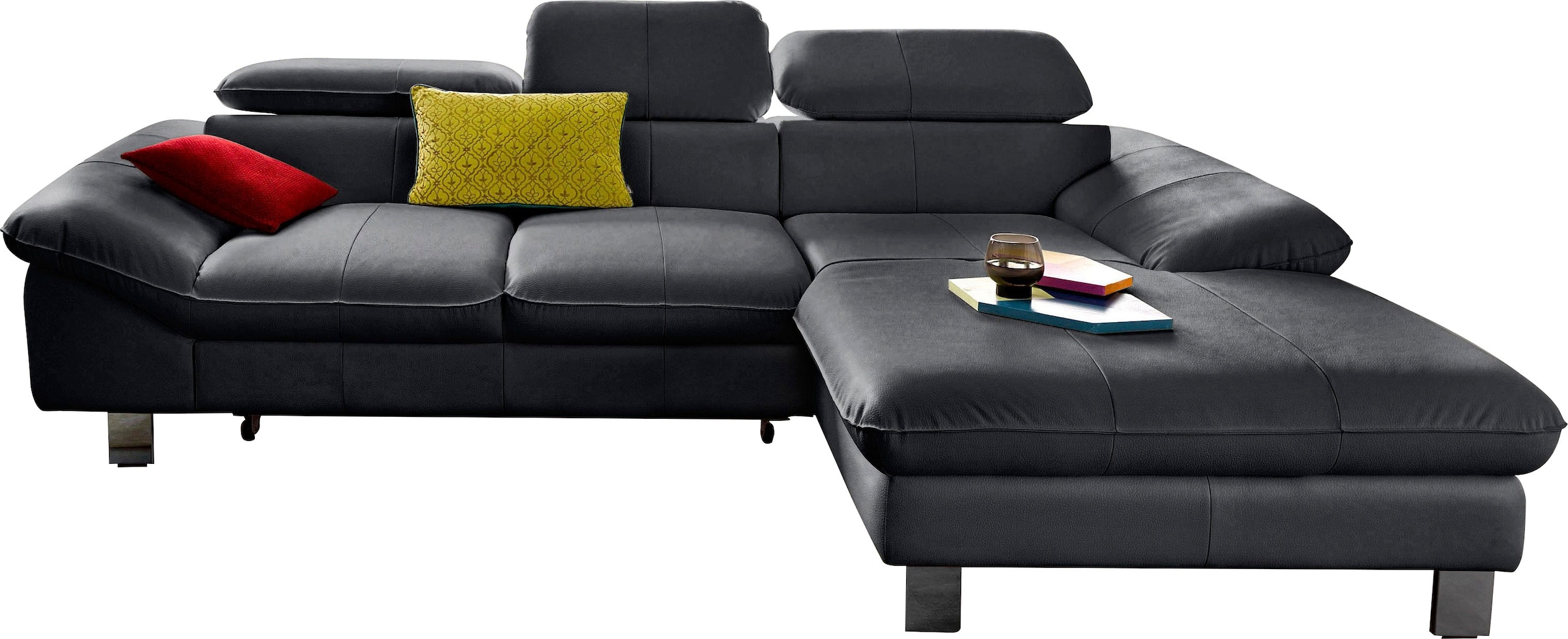 COTTA Ecksofa Driver, mit Kopfteilverstellung, wahlweise mit Bettfunktion