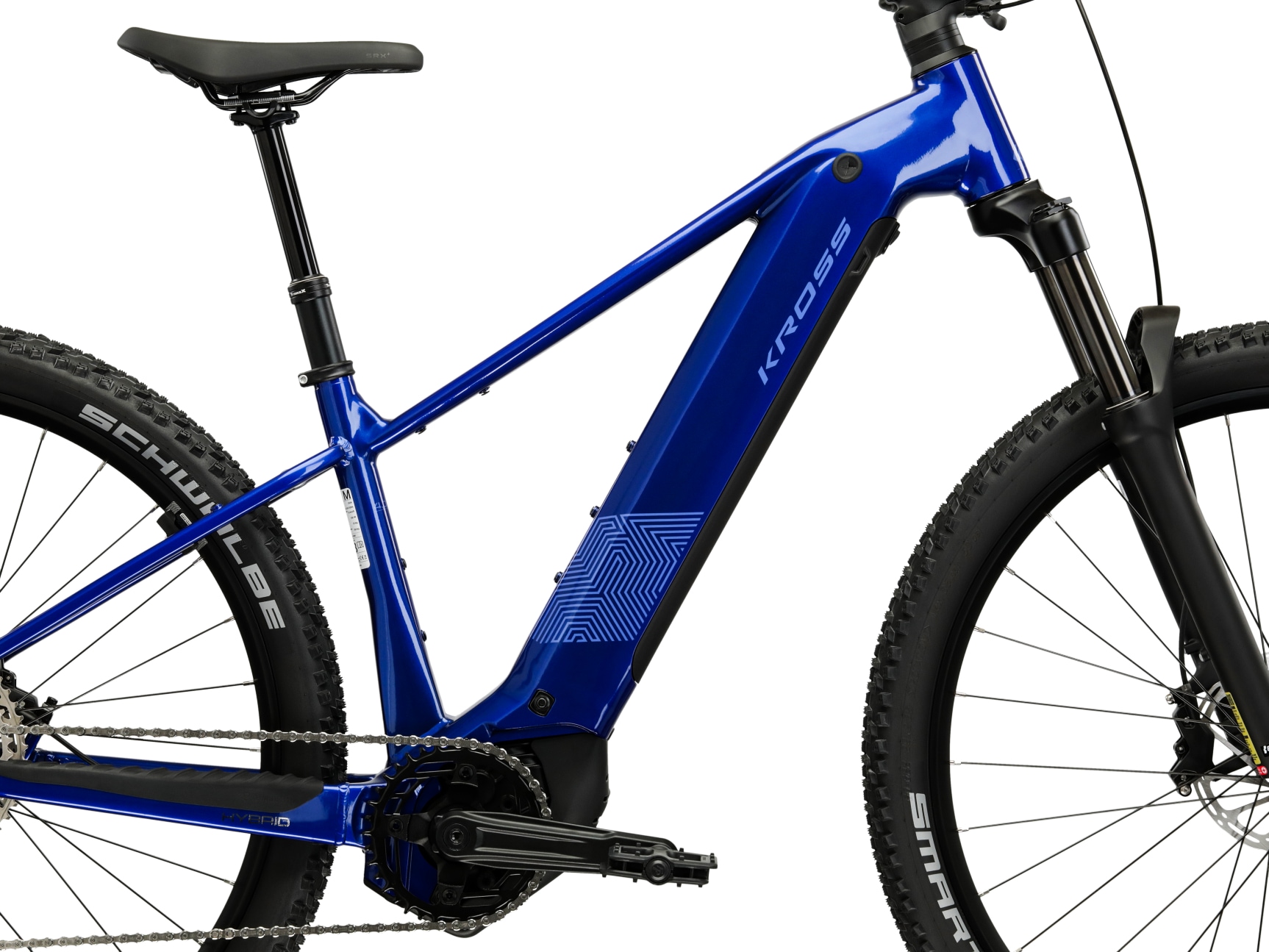 Kross »Influx Hybrid 4.0 21,3Ah / 800 Wh 29 Zoll blau 12 Gänge 2026« 12 Gang Shimano DEORE M6100 Schaltwerk Kettenschaltung Mittelmotor 250 W