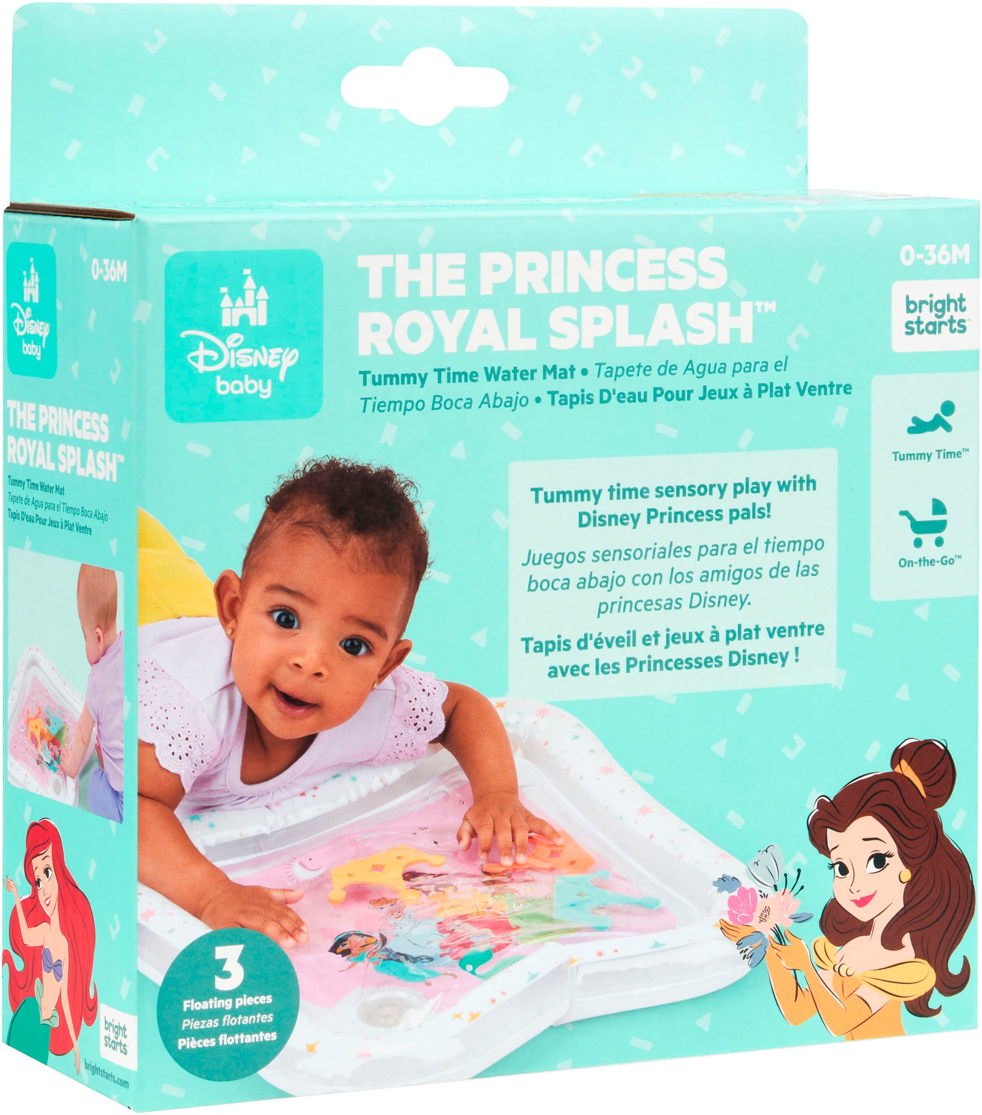 Bright Starts Spielmatte »Bright Starts Disney Princess Royal Splash Water Mat«