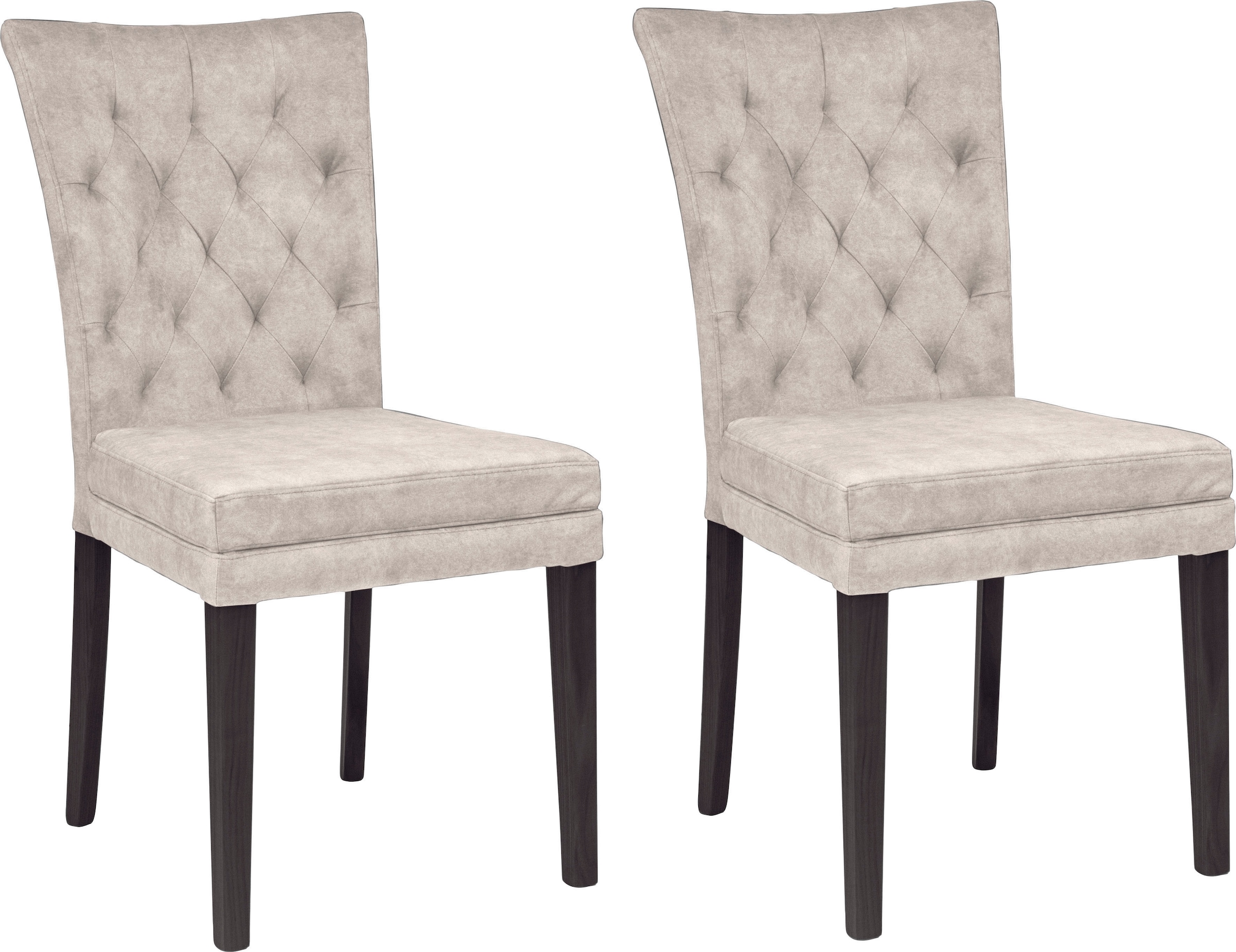 Home affaire 4-Fußstuhl »Colorado« (Set) 2 Stk.Beine aus Buche, wengefarben günstig online kaufen